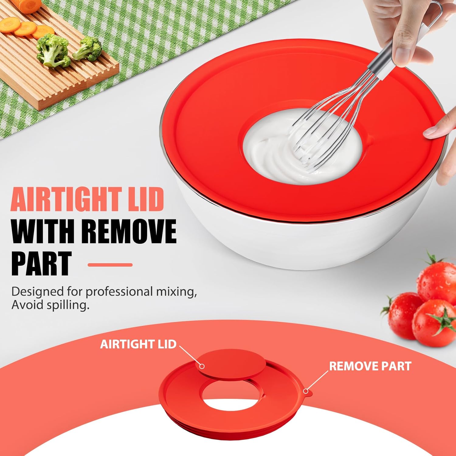 Thumbnail 4 de ENVTEK Mixing Bowls 7-Piece 4.5QT 🥣