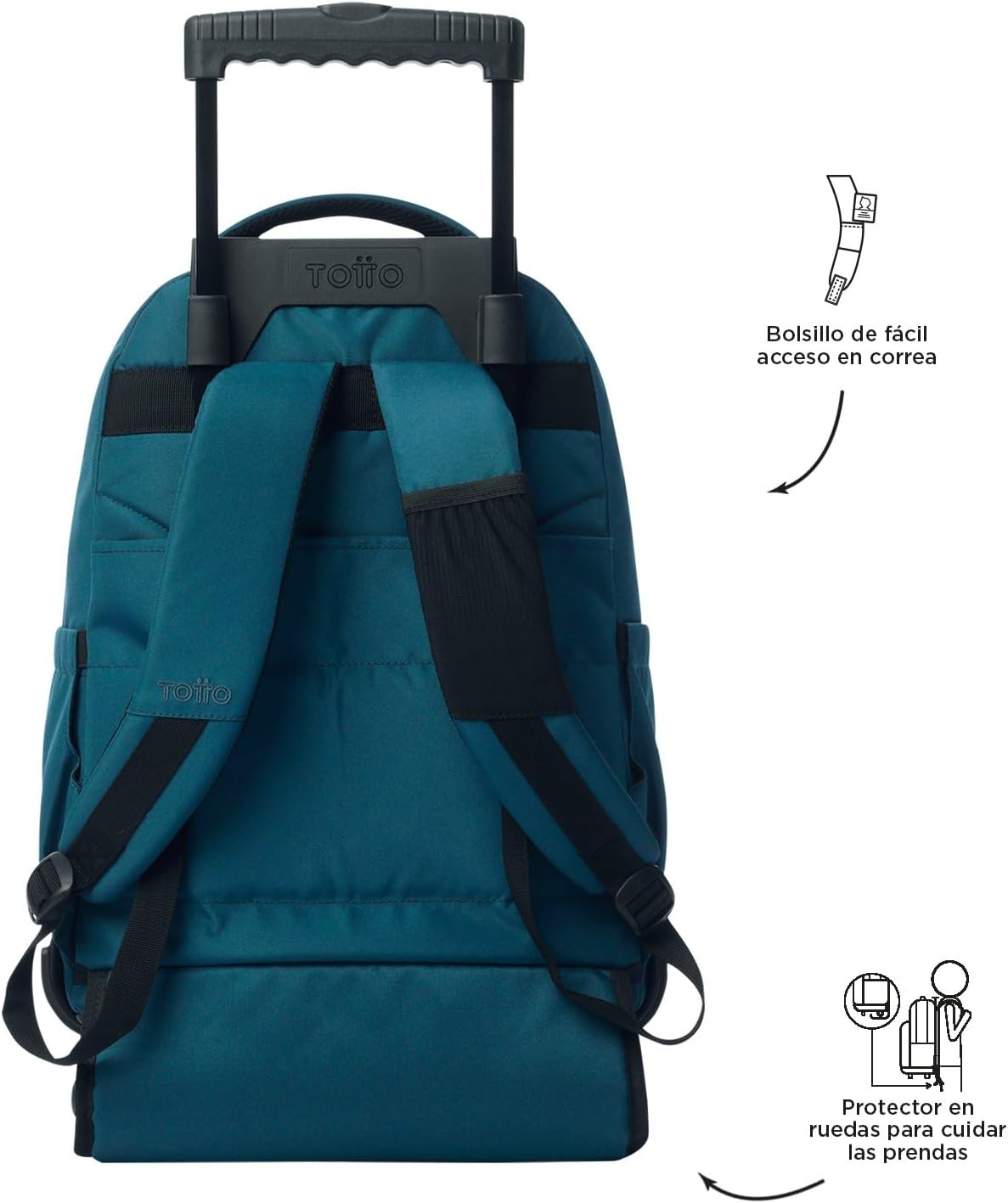 Detalle 1 de Totto Renglones Mochila escolar con ruedas 26,21 L