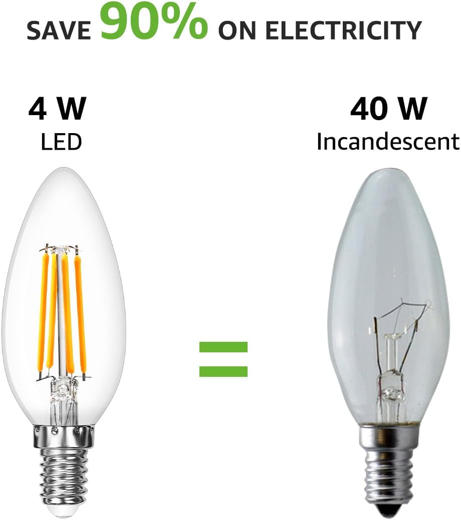 Thumbnail 4 de Lepro E14 4W LED Candle Bulb 470lm