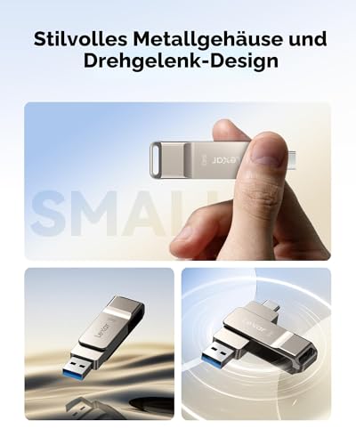 Thumbnail 4 de Lexar JumpDrive Dual Drive D40E 64GB: USB-C & USB-A Speicherstick mit 2-in-1-Design