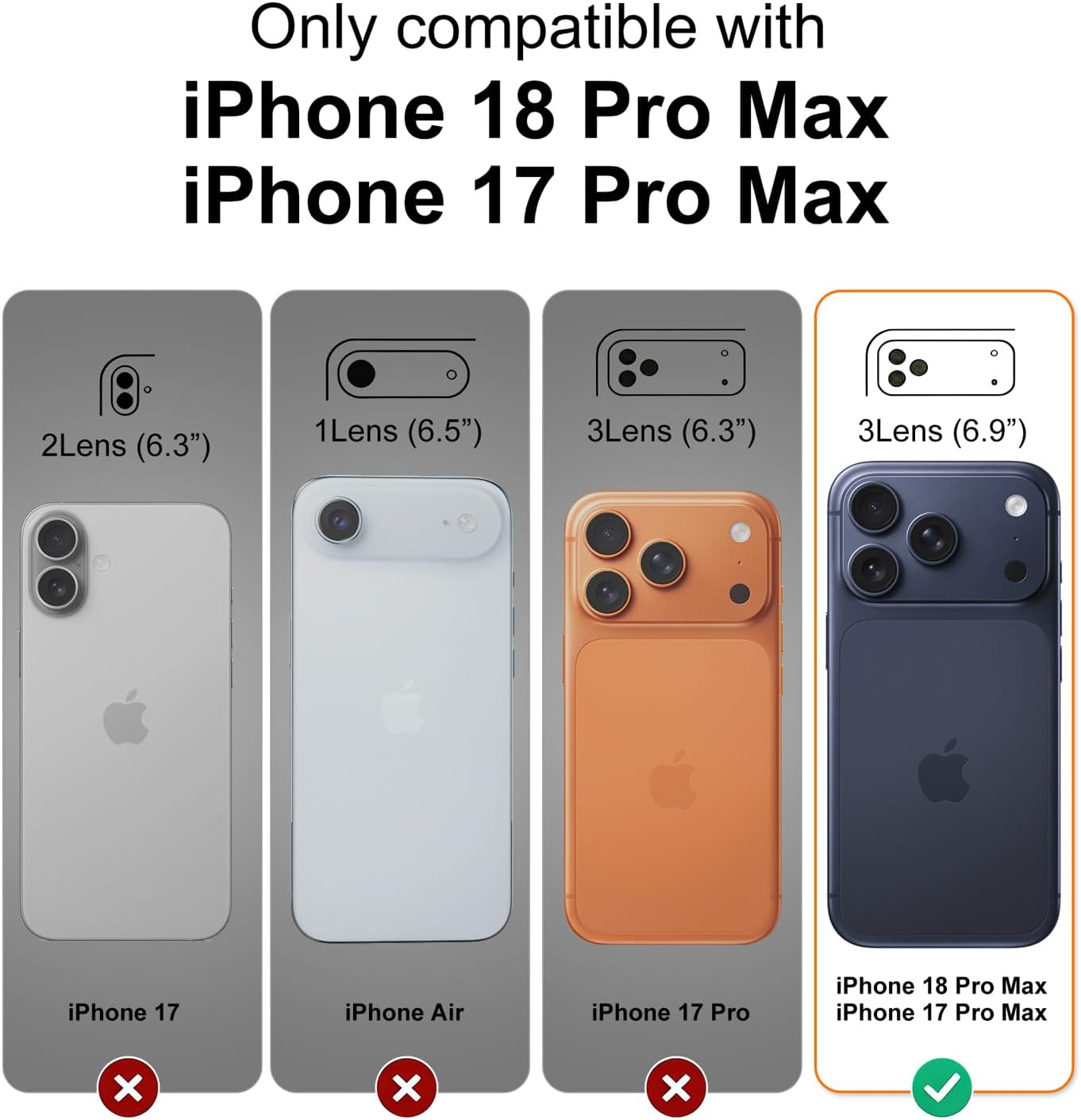 Detalle 2 de hitfine Magnetic Silicone Case for iPhone 17 Pro Max/18 Pro Max, MagSafe, Light Blue