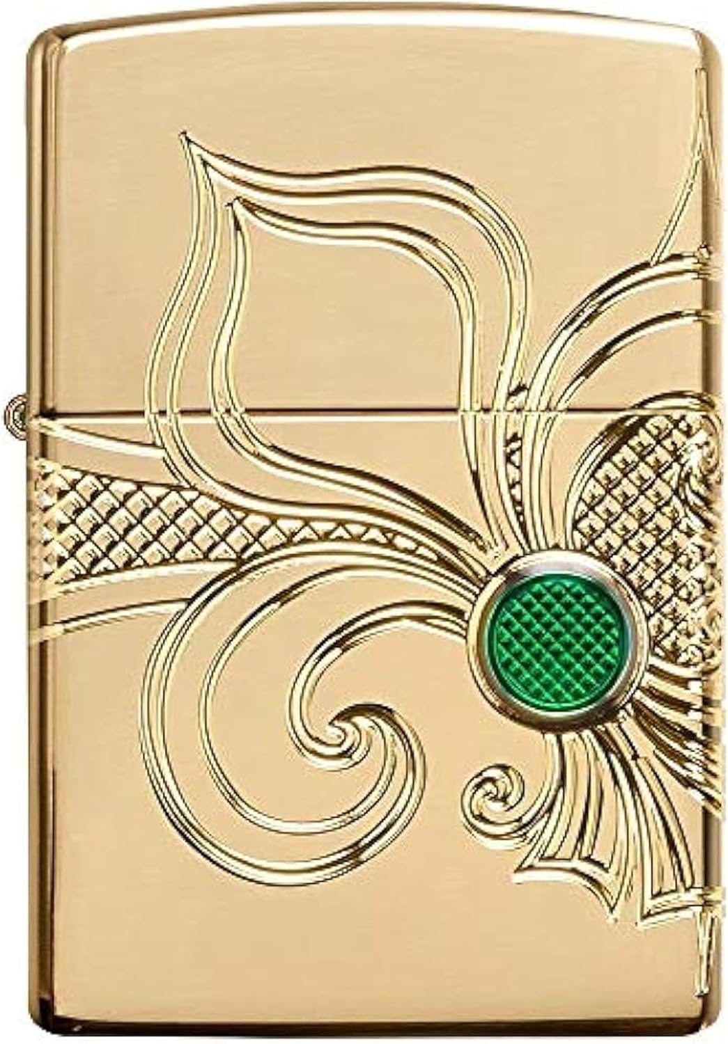 Thumbnail 6 de Zippo Briquet Tempête Fleur de Lis – Finition Armor Laiton Poli Brillant Or avec Gravure
