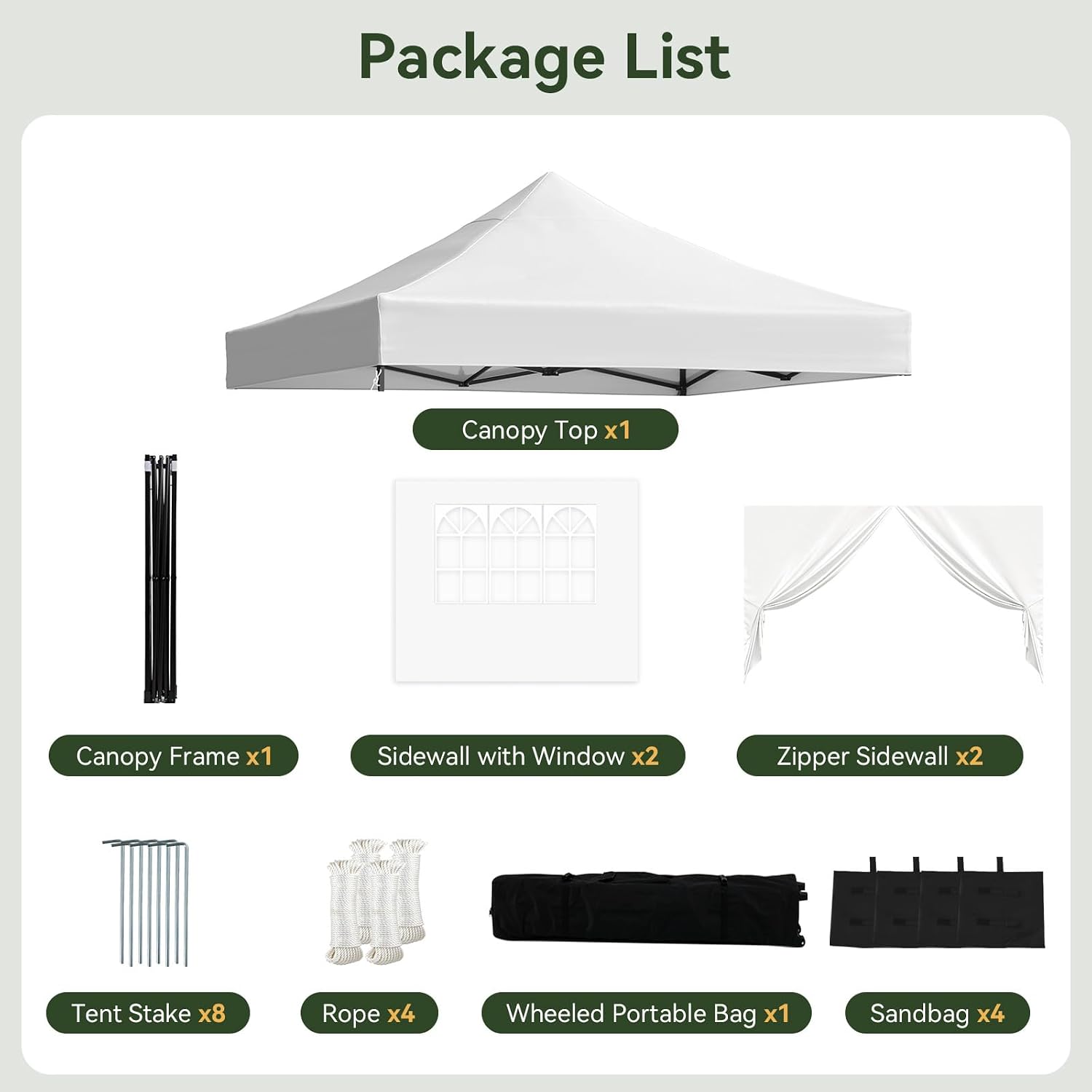 Thumbnail 6 de Aoxun Pop-Up Canopy 10x10
