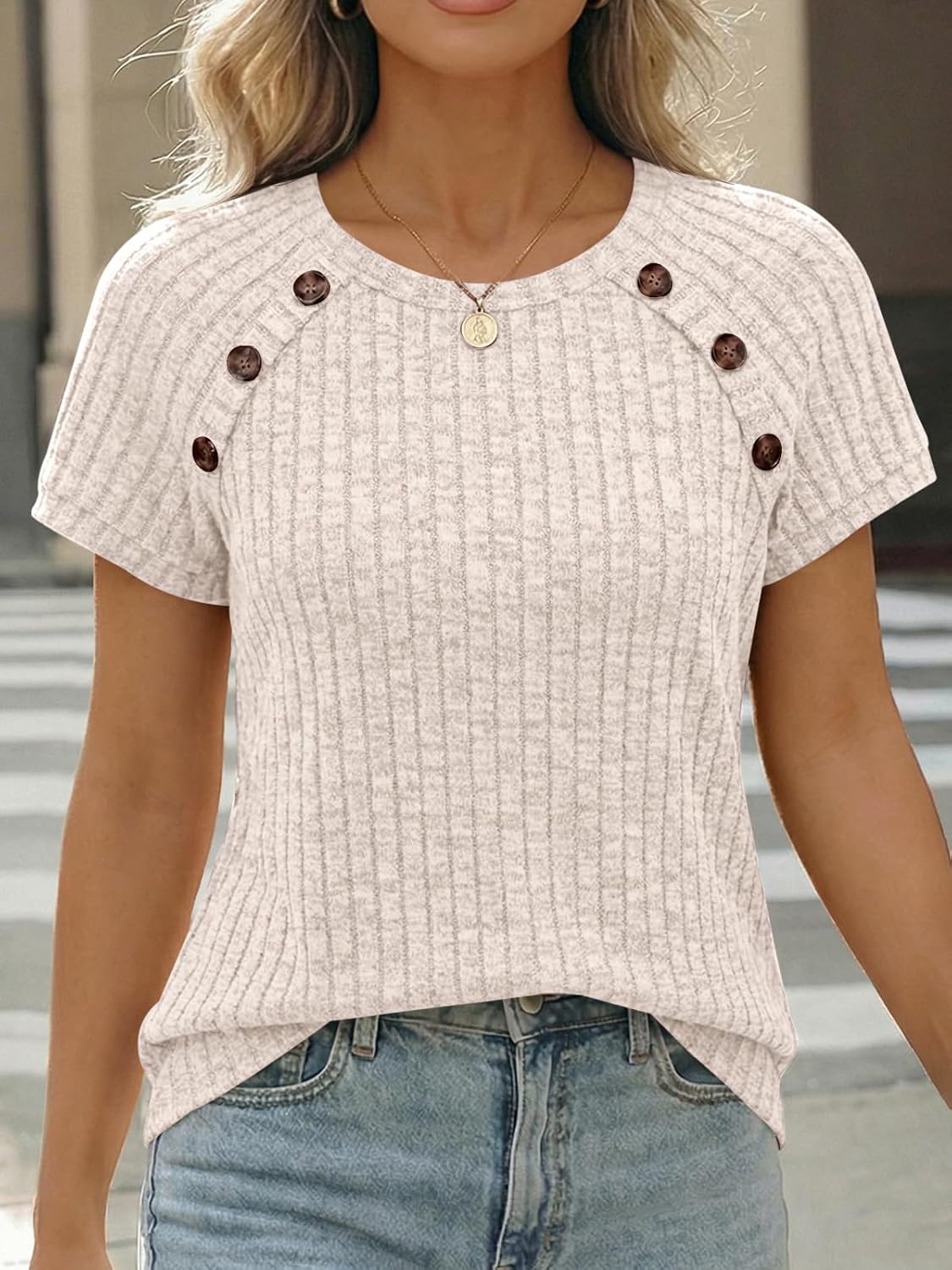 Detalle de AUTOMET 2026 Short Sleeve Women's Blouse
