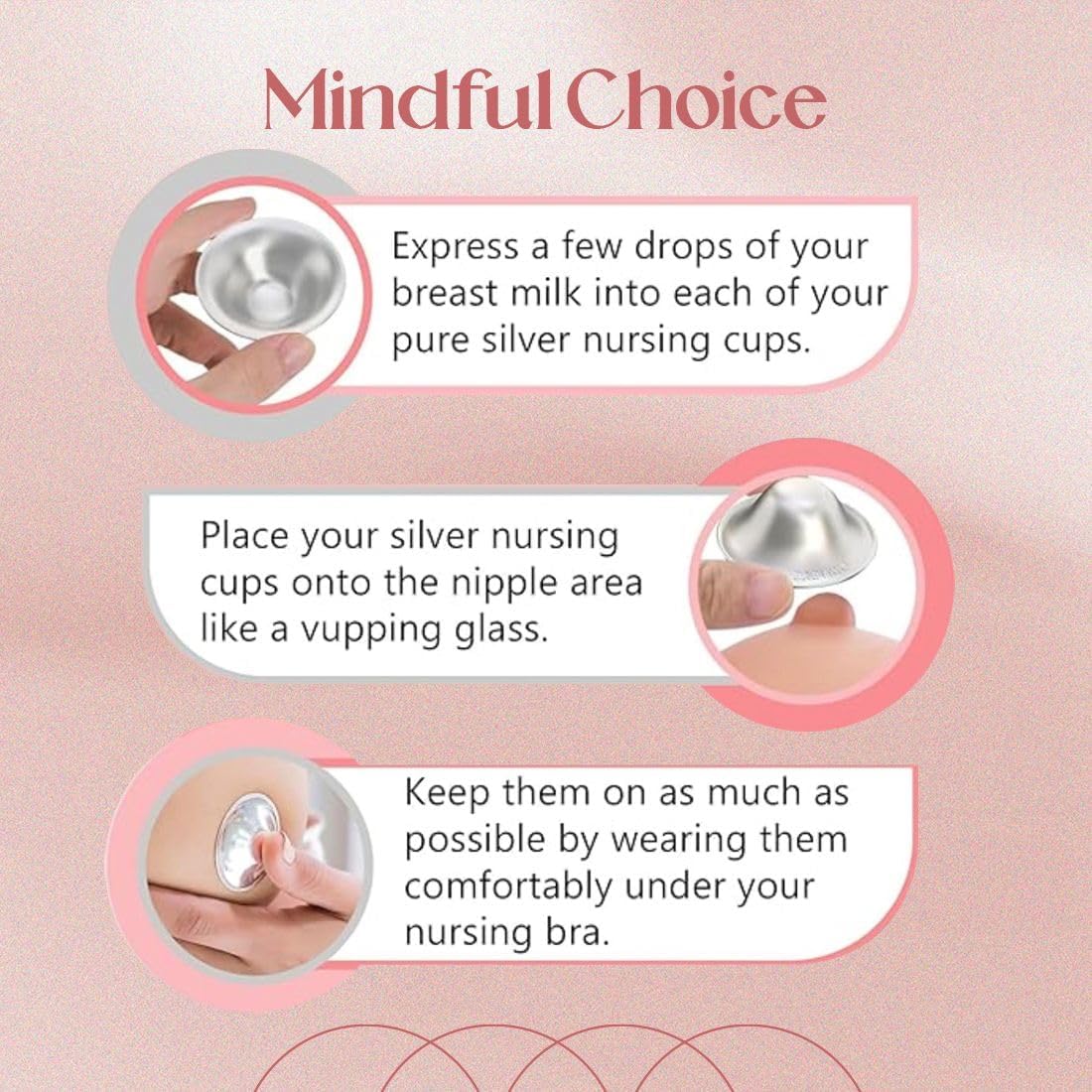 Thumbnail 4 de BABYHIG The Original Silver Nursing Cups 925