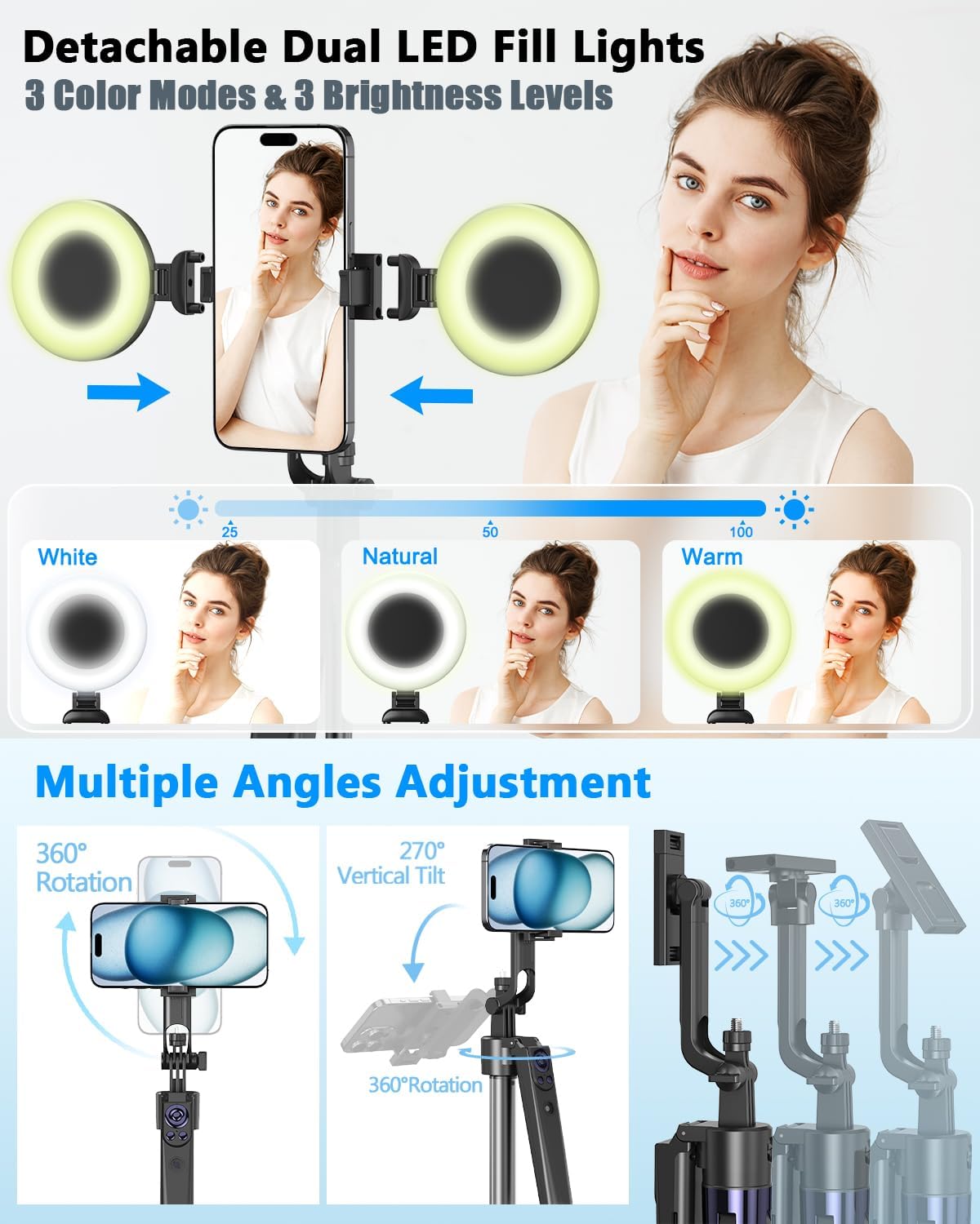 Thumbnail 4 de Vlogging Kit 63” Auto Face Tracking