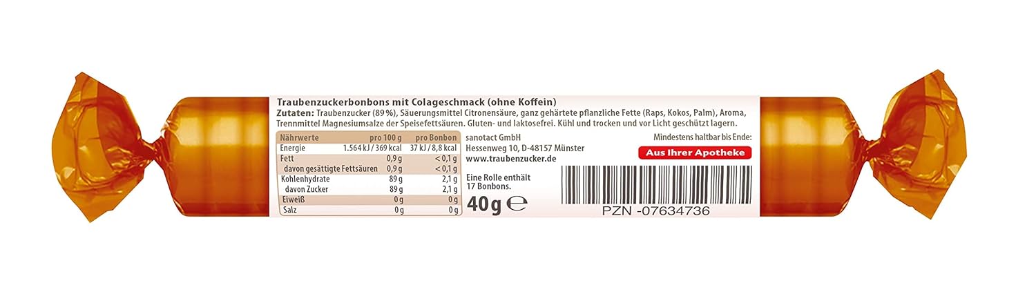 Thumbnail 1 de intact Traubenzucker Cola ohne Koffein 15 Rollen