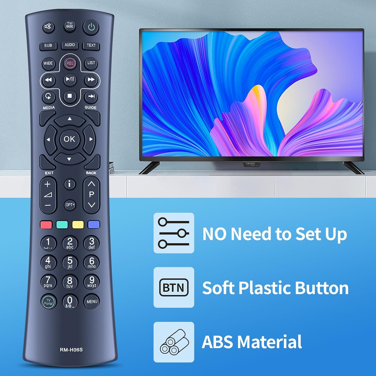 Thumbnail 1 de TCNOUMT RM-H06S Humax replacement remote control
