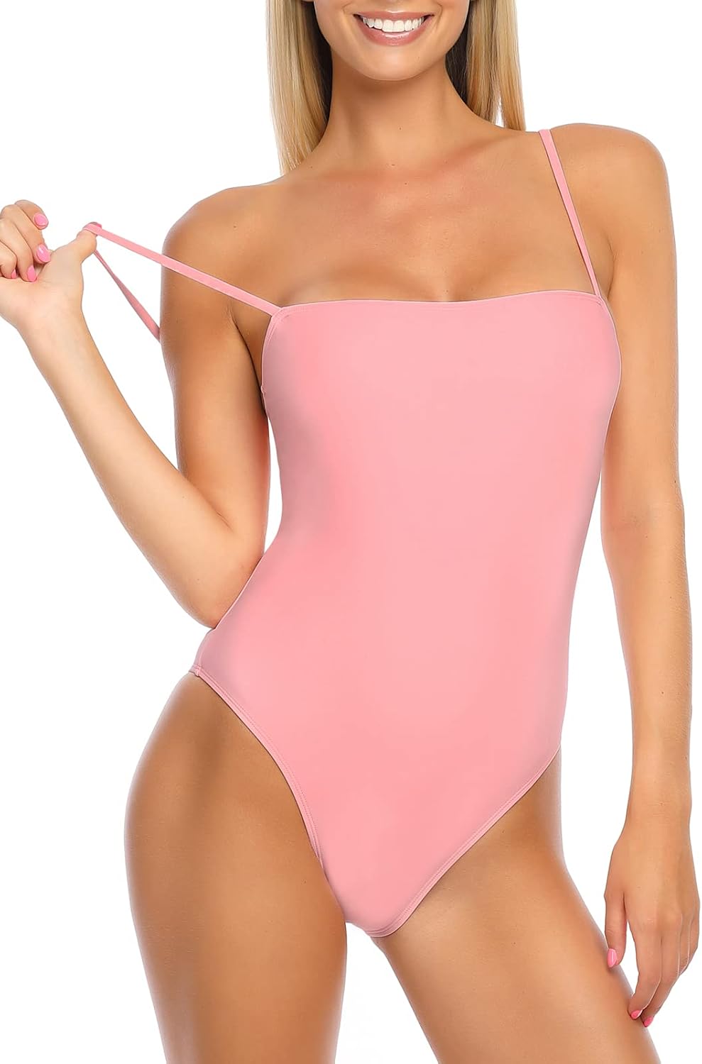 Detalle de RELLECIGA Women's Bandeau One Piece Swimsuit