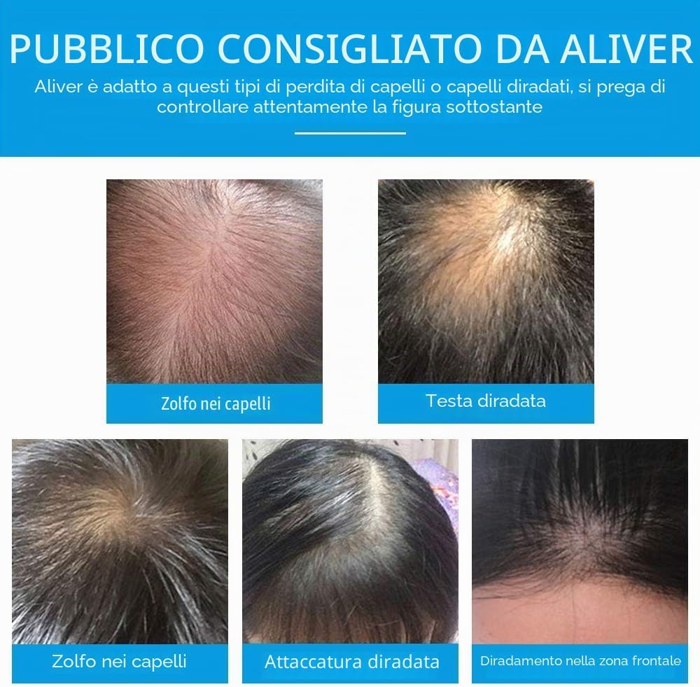 Thumbnail 6 de Fibre di Capelli Marrone Scuro di Aliver – Fibre di Capelli per diradamento, effetto immediato in 15 secondi