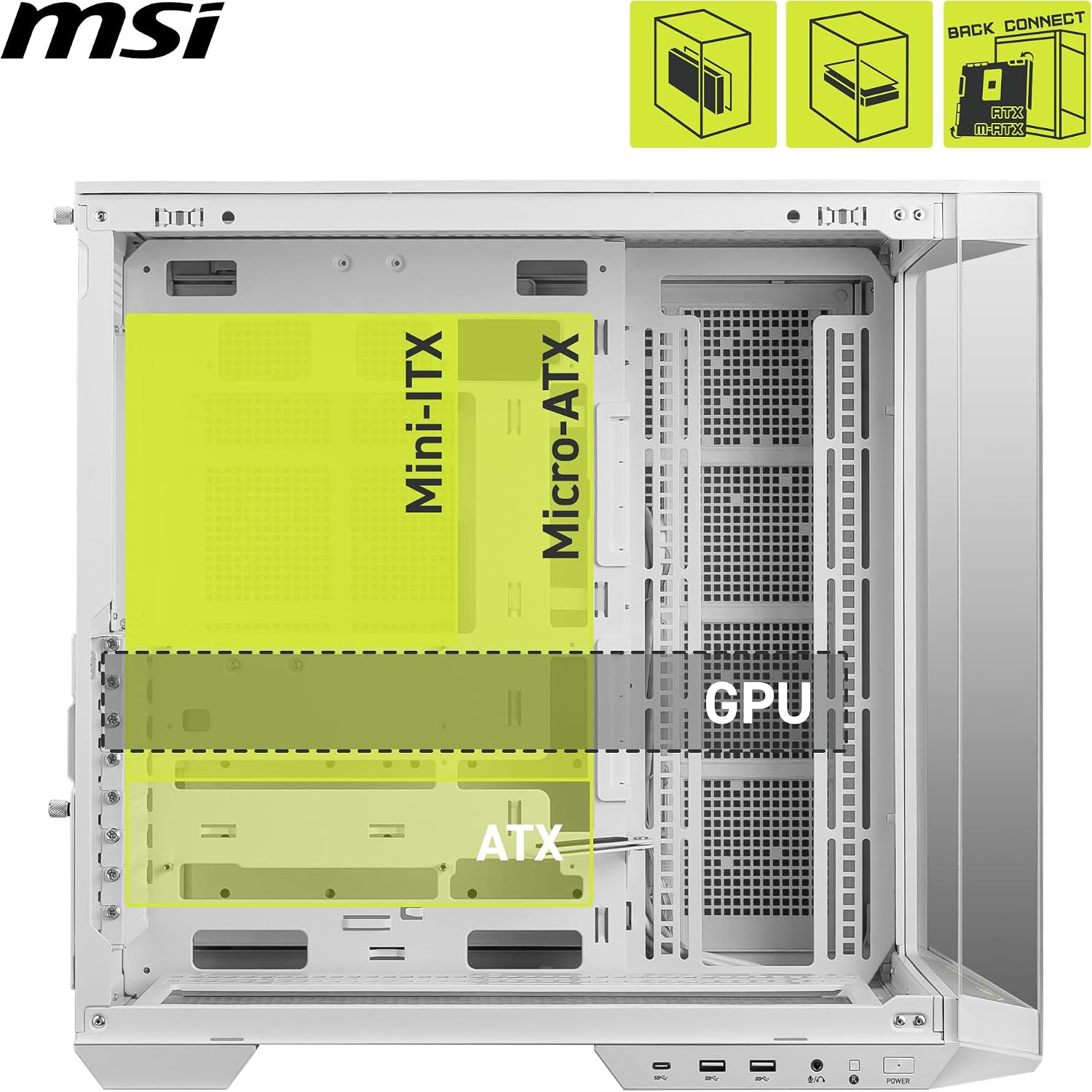 Thumbnail 3 de MSI MAG PANO 100L ATX White