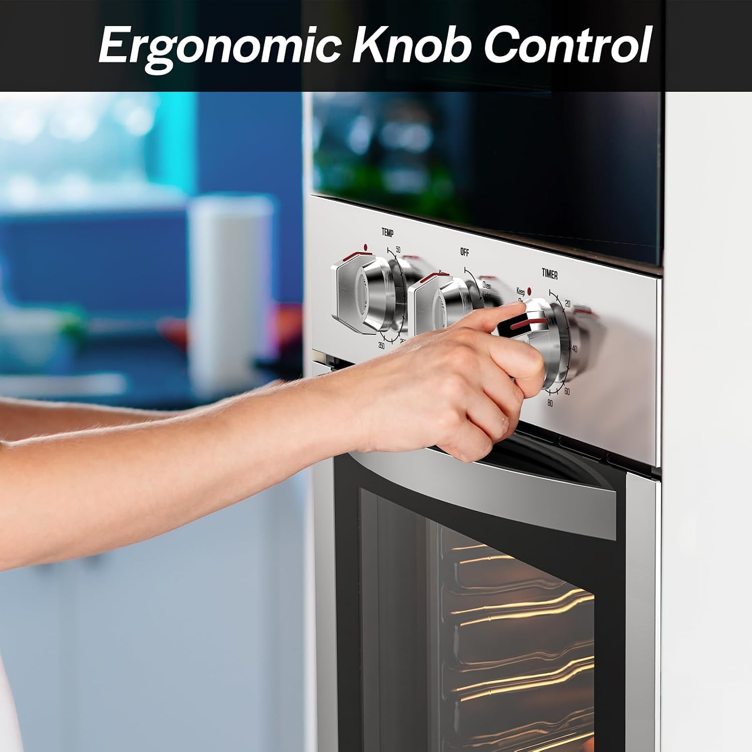 Detalle de Empava 24 Inch Electric Single Wall Oven, 2.5 cu. ft. with Pizza Mode
