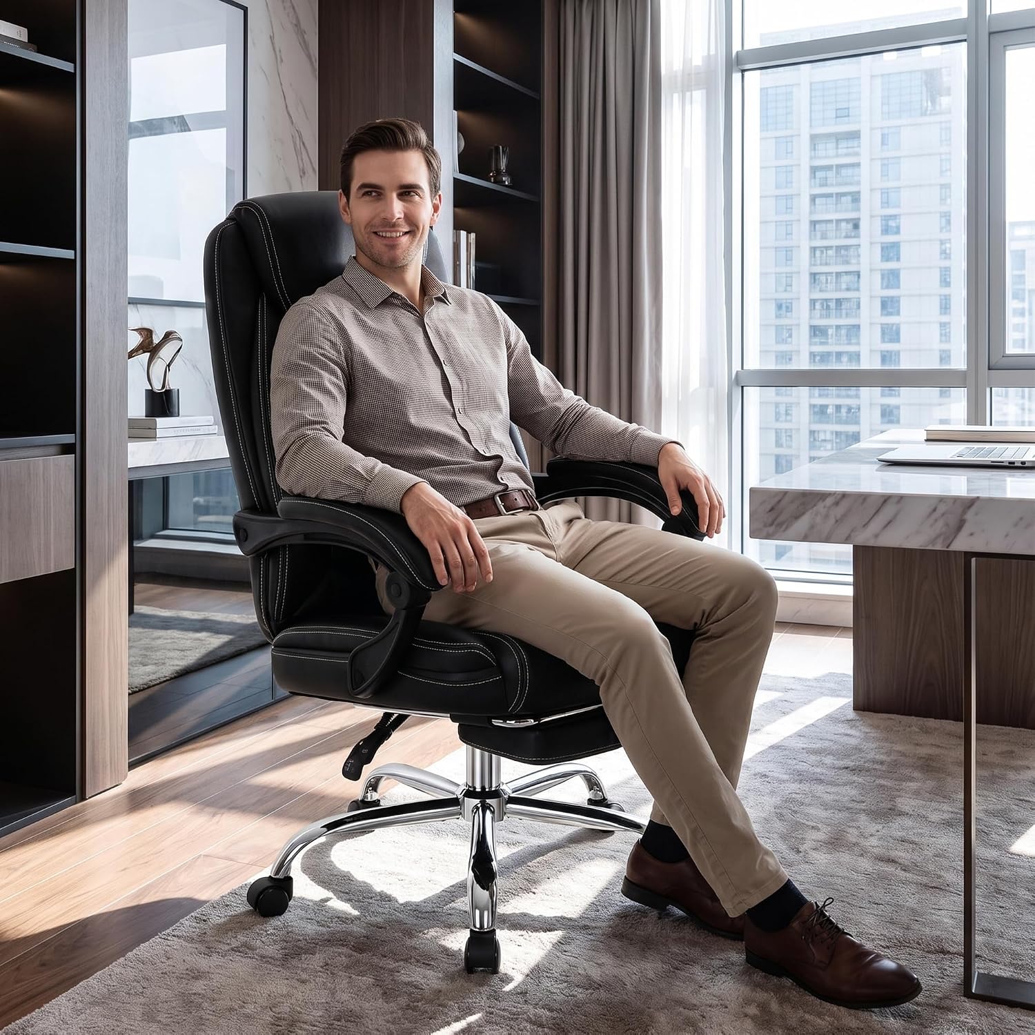 Thumbnail 6 de Big and Tall Massage Office Chair