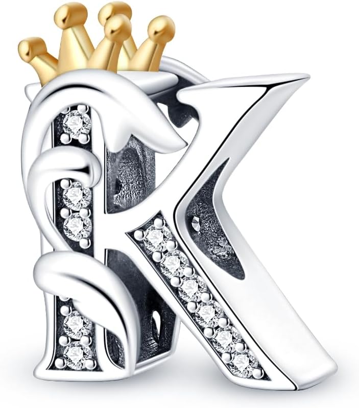 Thumbnail 6 de QIKAOLA Buchstaben Charms Silbern 925