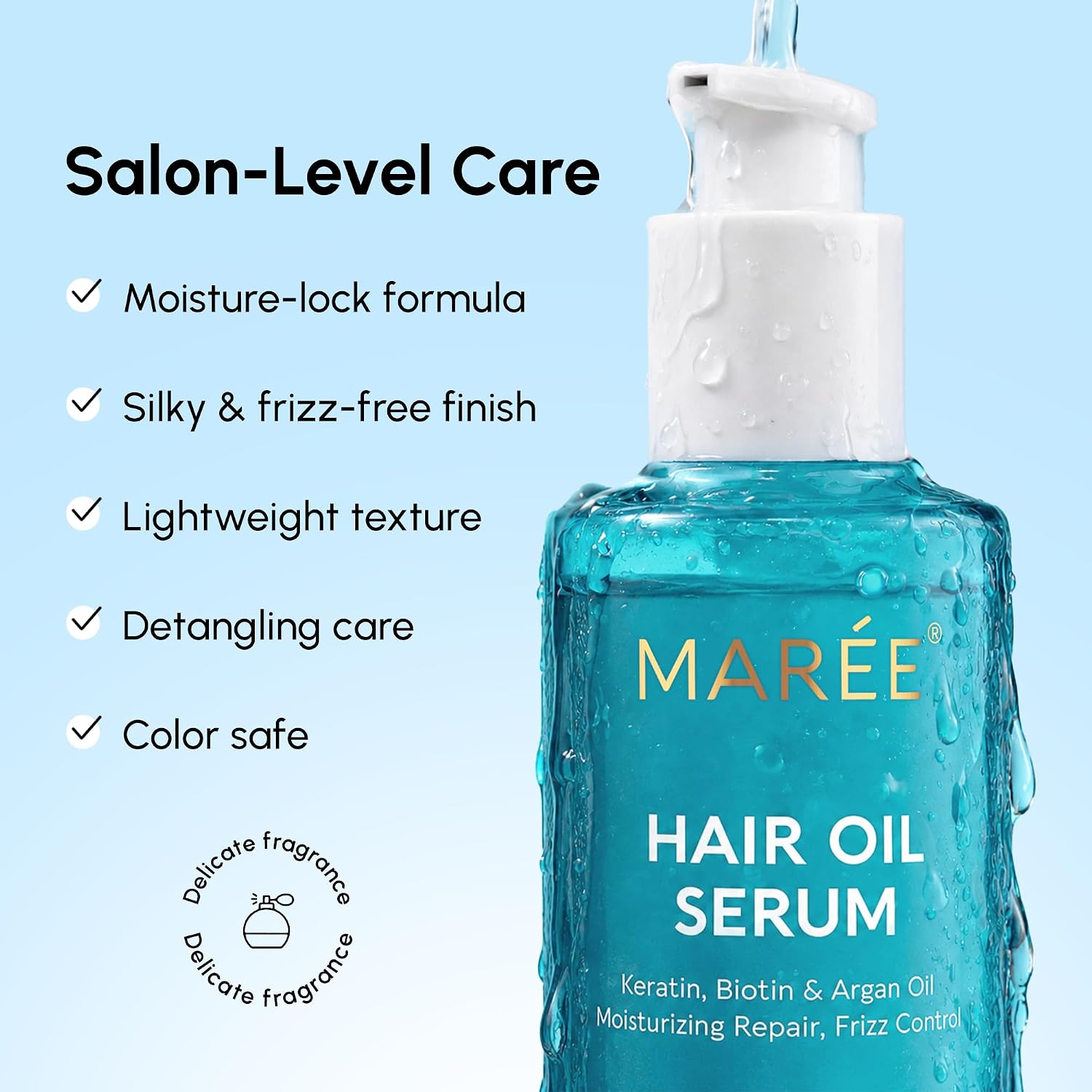 Thumbnail 4 de MAREE Hair Serum with Argan Oil, Keratin & Biotin ⚙