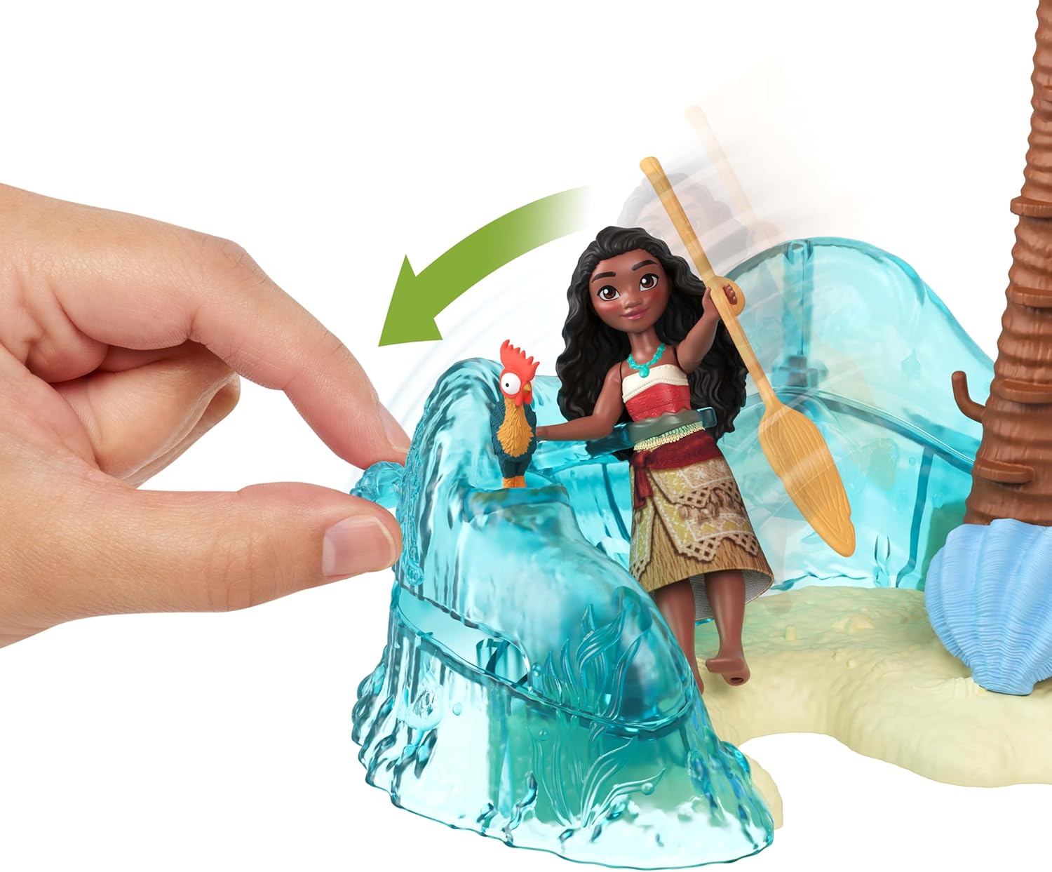 Detalle 2 de Coffret Vaiana 2 Mattel, 5 espaces de jeu