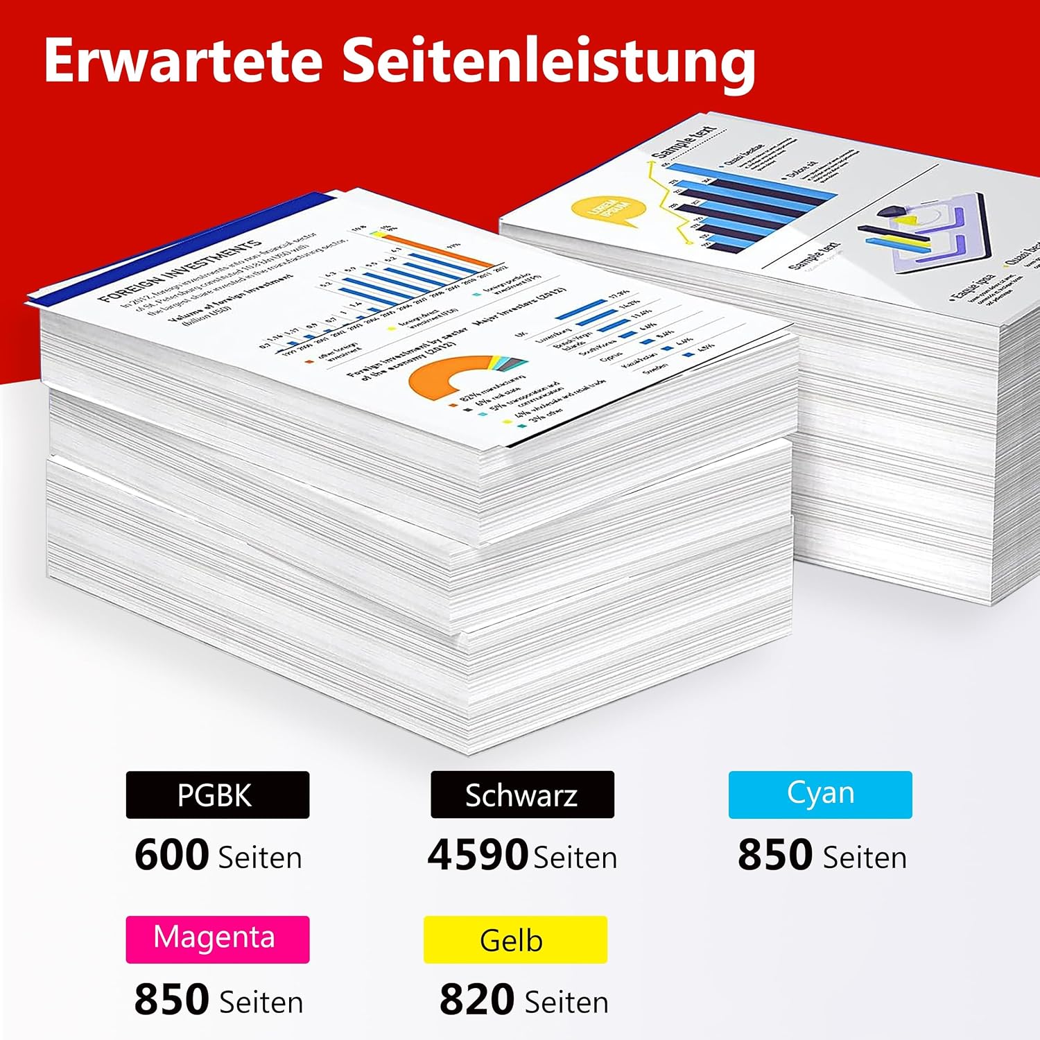 Detalle de Aurotec PGI-580 / CLI-581 XXL Multipack (15 Patronen) kompatibel für Canon Pixma TR / TS
