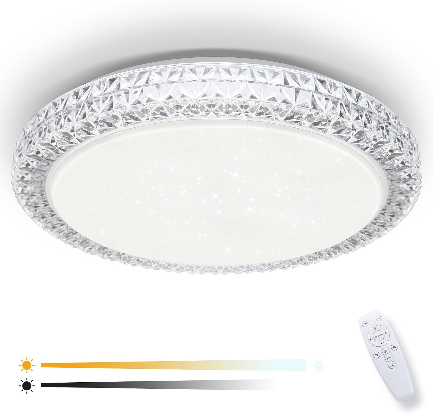 Detalle 2 de OOWOLF LED ceiling light, 15.4-inch