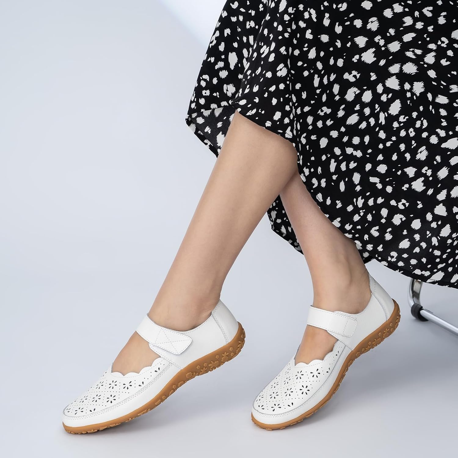Thumbnail 4 de Rusffes Women's Leather Mary Janes: Comfortable Casual Office Shoes