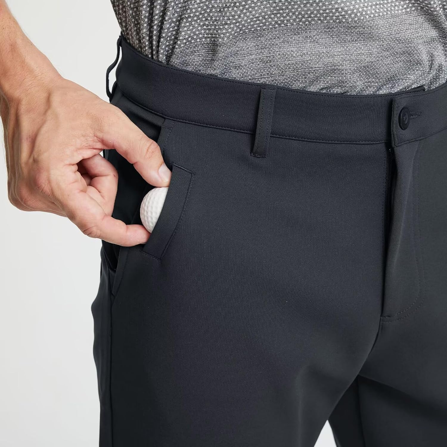 Detalle de M MAELREG Men's Fleece-Lined Golf Pants, Water-Resistant Stretch Softshell