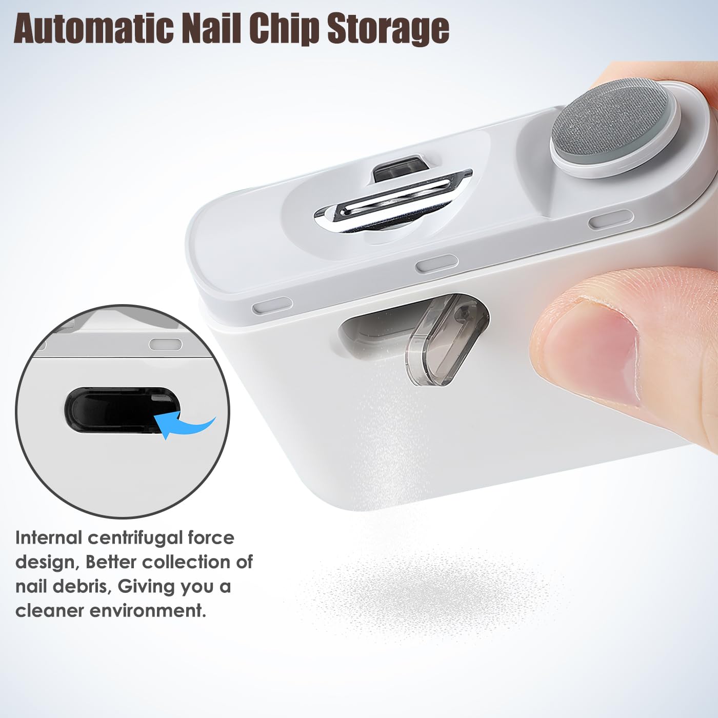 Detalle 1 de Nextwood Electric Nail Clippers, 800 mAh