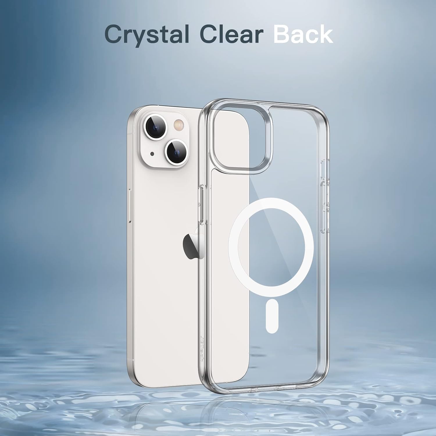 Detalle de JETech Magnetic Case for iPhone 13 (6.1-inch) with MagSafe support – clear shockproof bumper cover