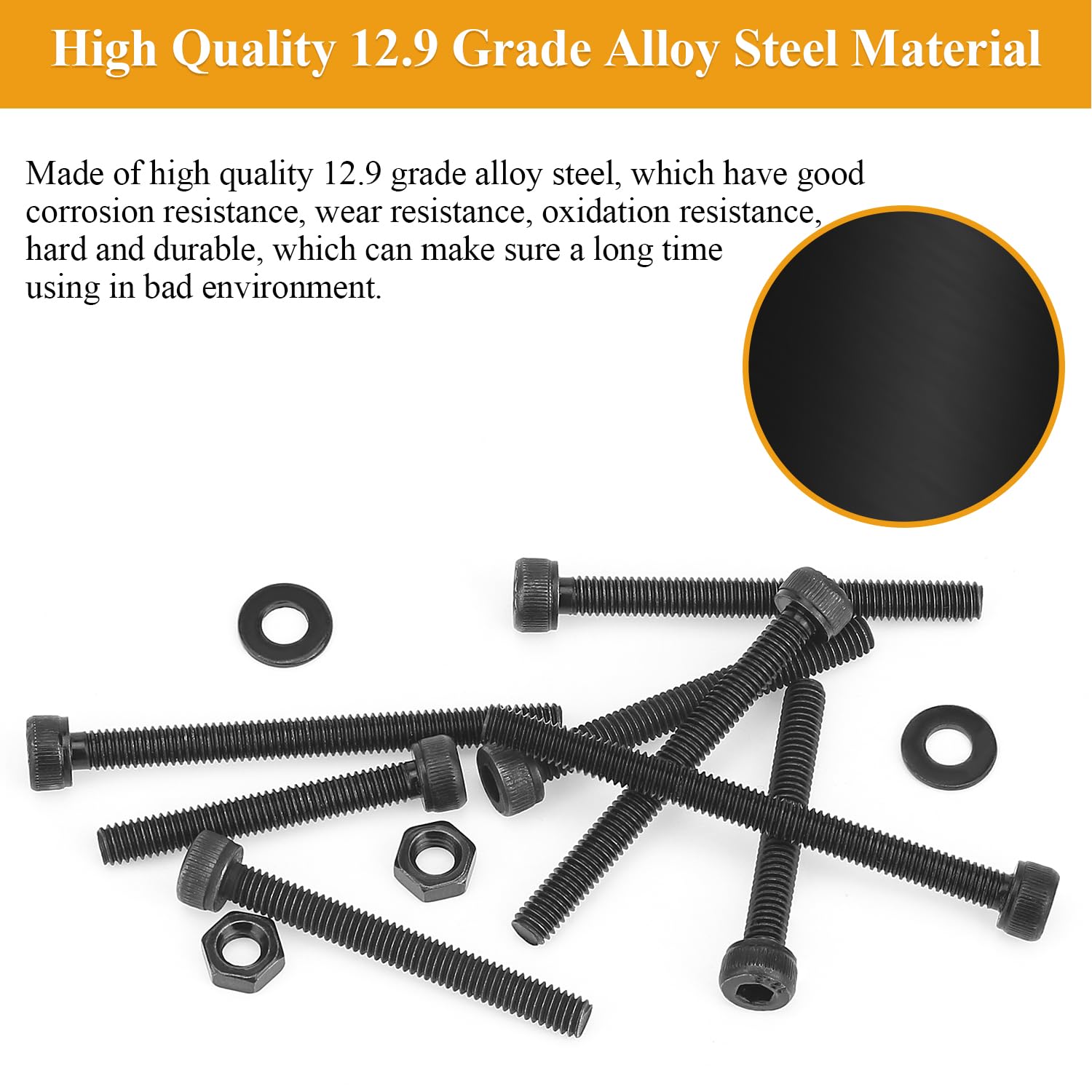 Detalle de Sutemribor Sutemribor-Screws M4 x 40mm Socket Head Cap Screws, 12.9 Grade