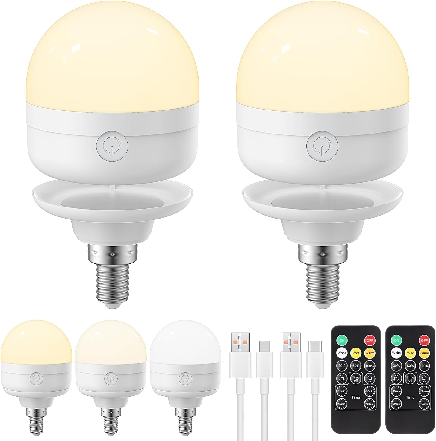 Detalle de LGMCF Rechargeable E14 LED Bulb 8W