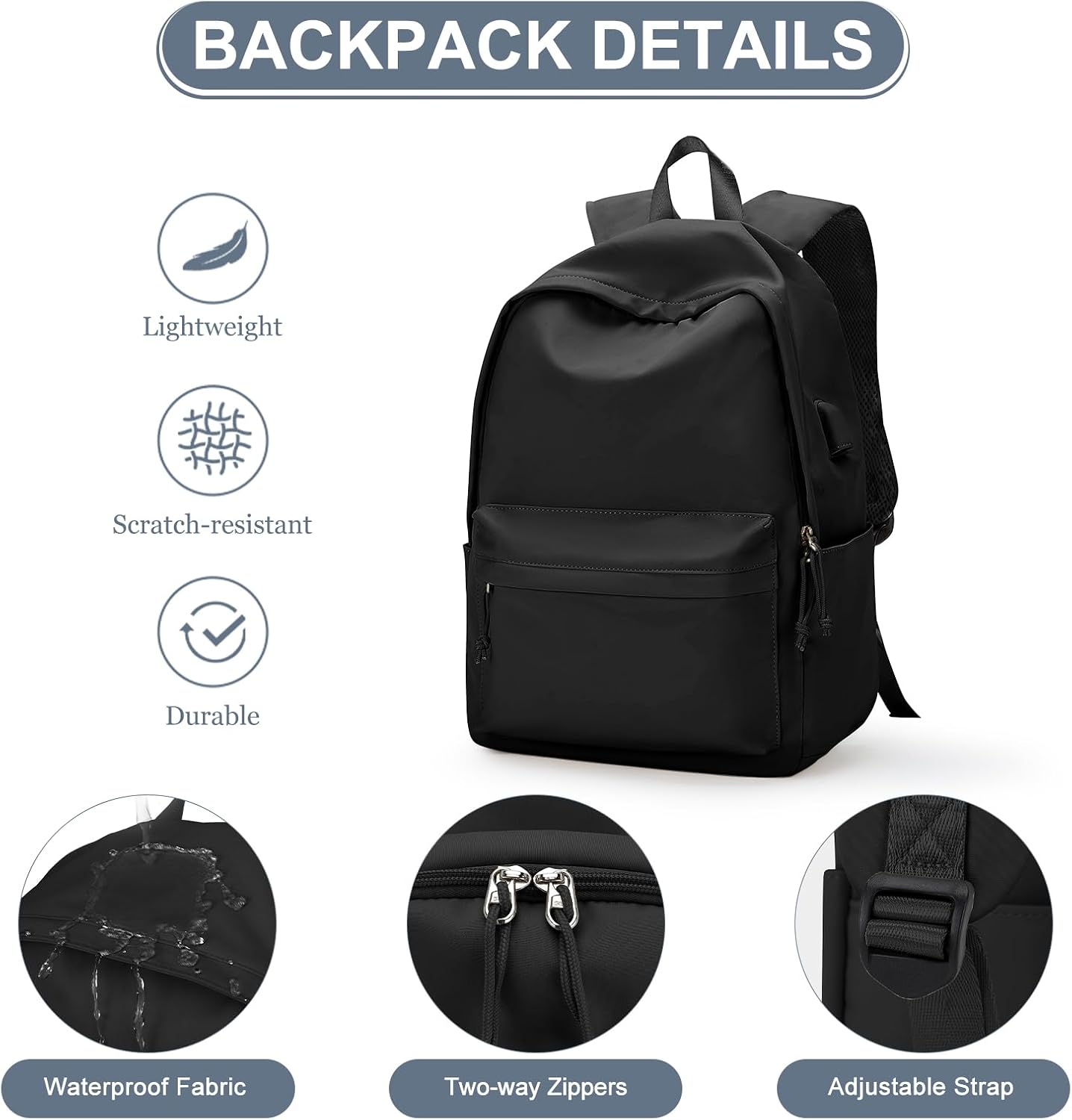 Detalle 2 de WEPLAN Schulrucksack Causal 14 Zoll
