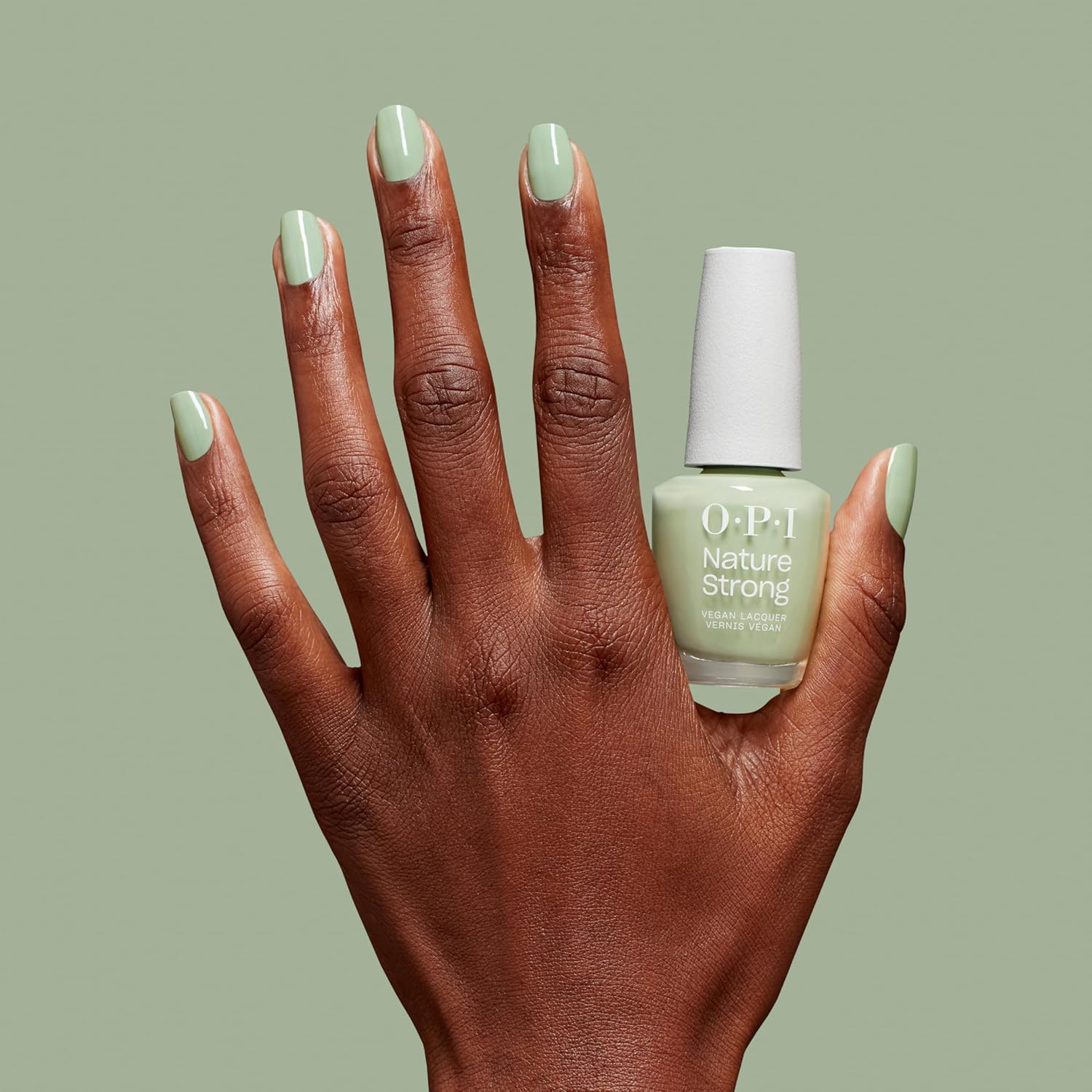 Thumbnail 3 de OPI Nature Strong Sage it for Later Sage Green Crème Nail Polish (15ml) — high-shine colour with up to 7-day wear