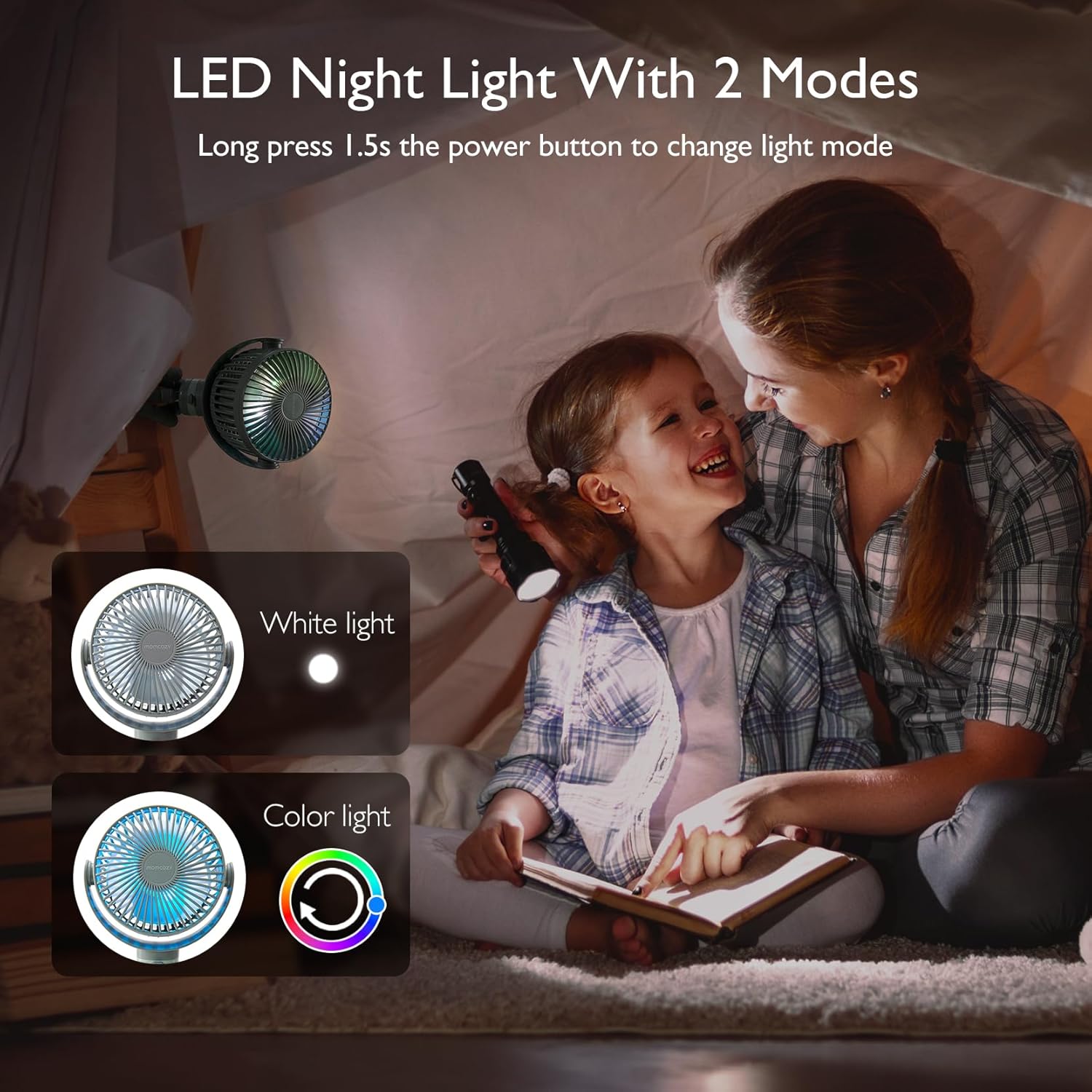 Thumbnail 5 de Momcozy Portable Stroller Fan 8000mAh handheld fan