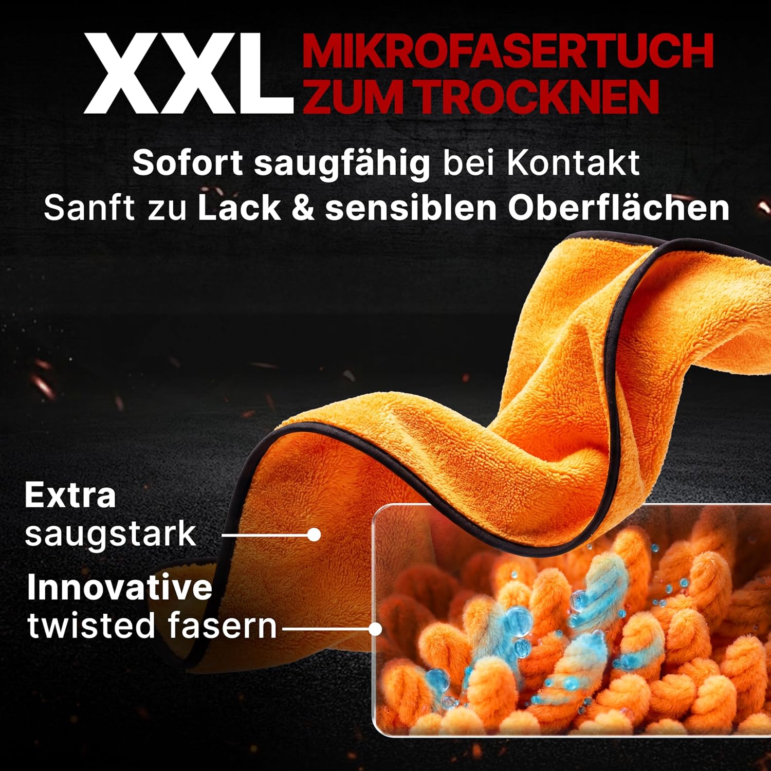Detalle de ALCLEAR 9520 XXL Auto Trockentuch – Mikrofaser 90x60 cm