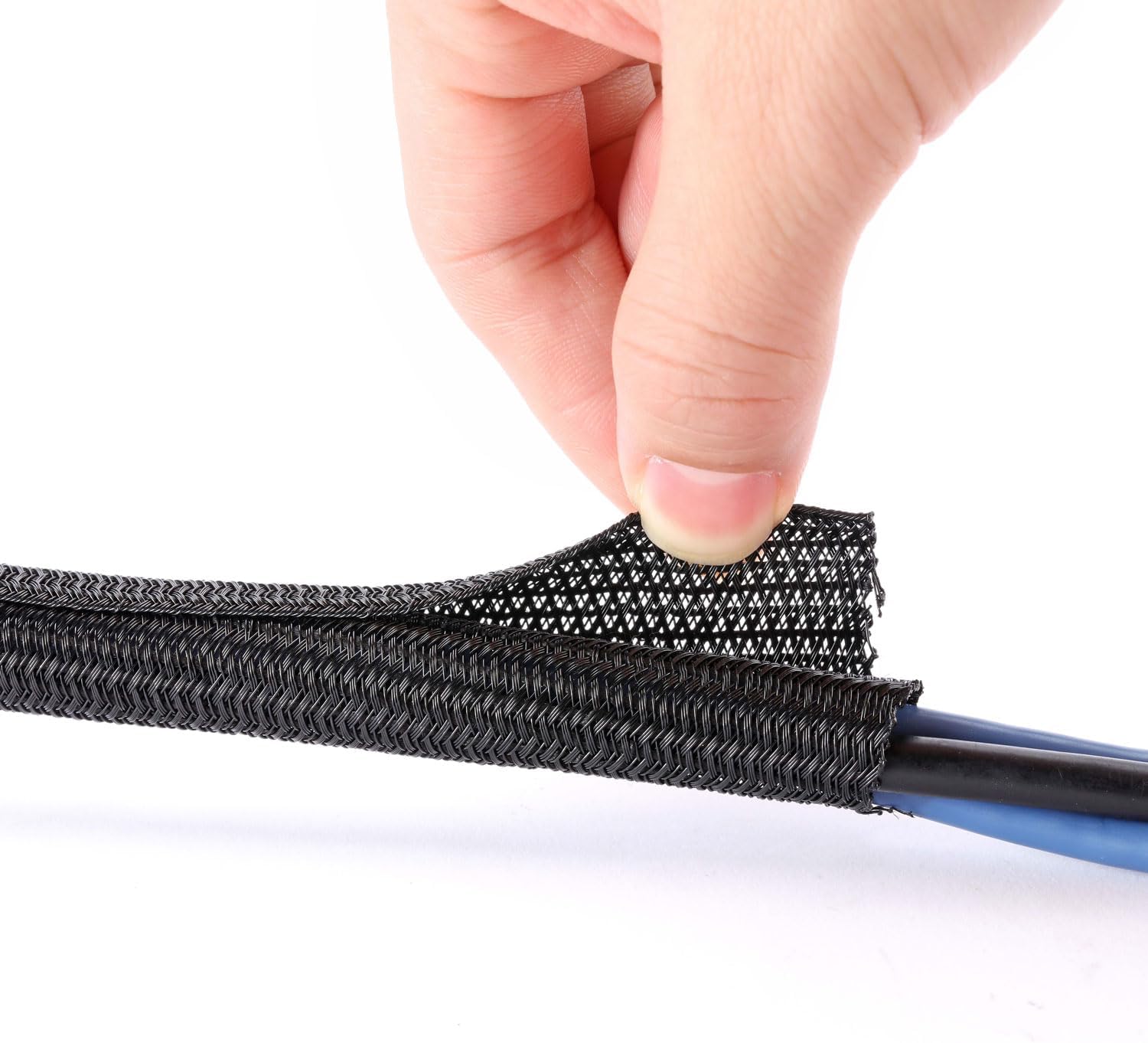 Detalle de QCSIW 25ft 1/2-inch Cord Protector sleeve