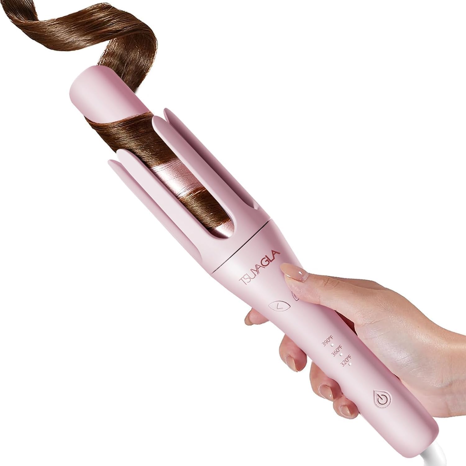Detalle de TSUYAGLA T309-PINK Automatic Curling Iron, 1.25-Inch Barrel, Dual Voltage