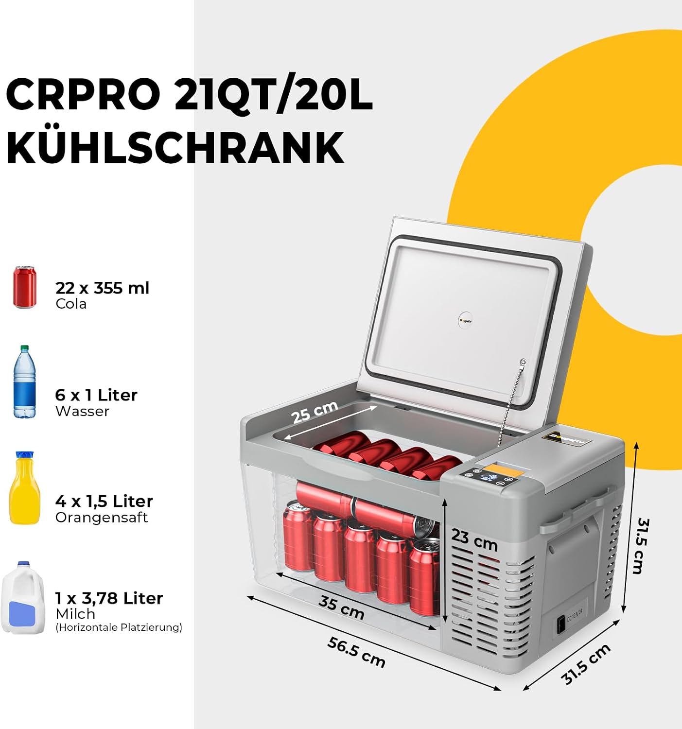 Detalle 2 de BougeRV CRPRO frigo portatile 20L