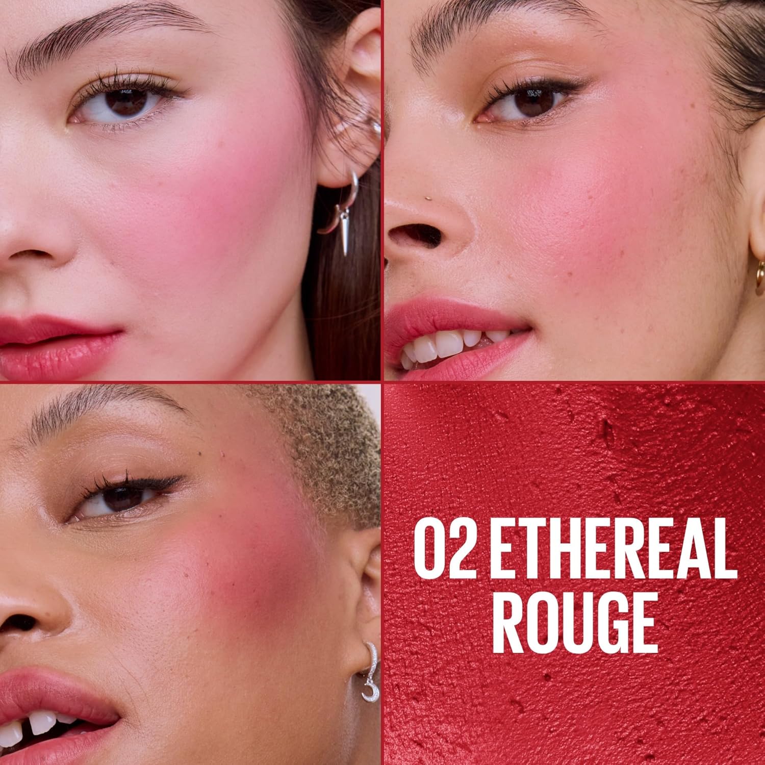 Detalle de Maybelline New York Mousse Colorata Guance e Labbra Cloudtopia 02 Ethereal Rouge, 5 g