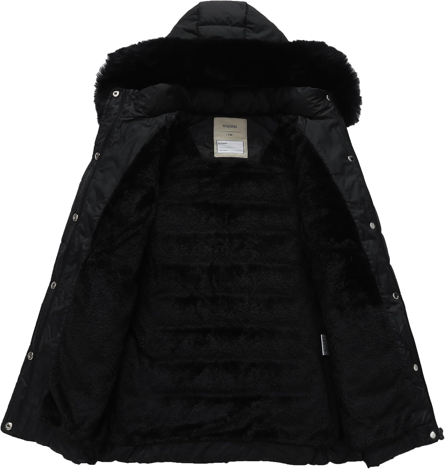 Detalle 2 de MAJSEBI Girl's Winter Waterproof Long Coat