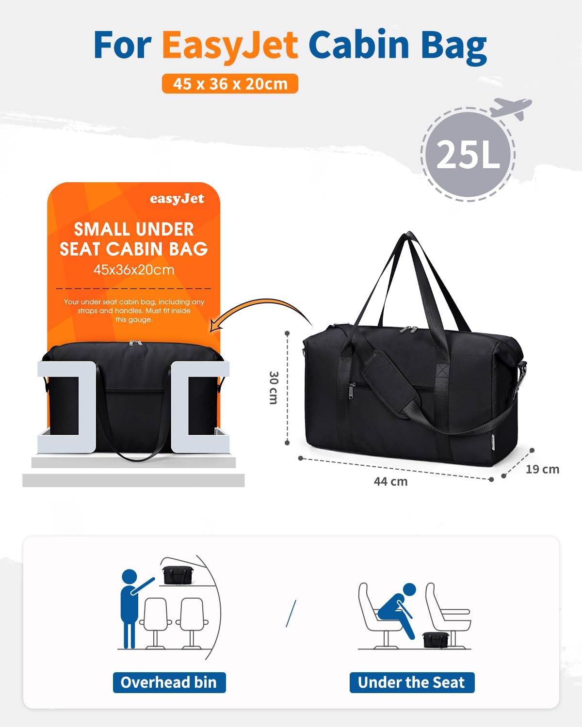 Thumbnail 1 de Narwey Easyjet Cabin Bag 25L Underseat