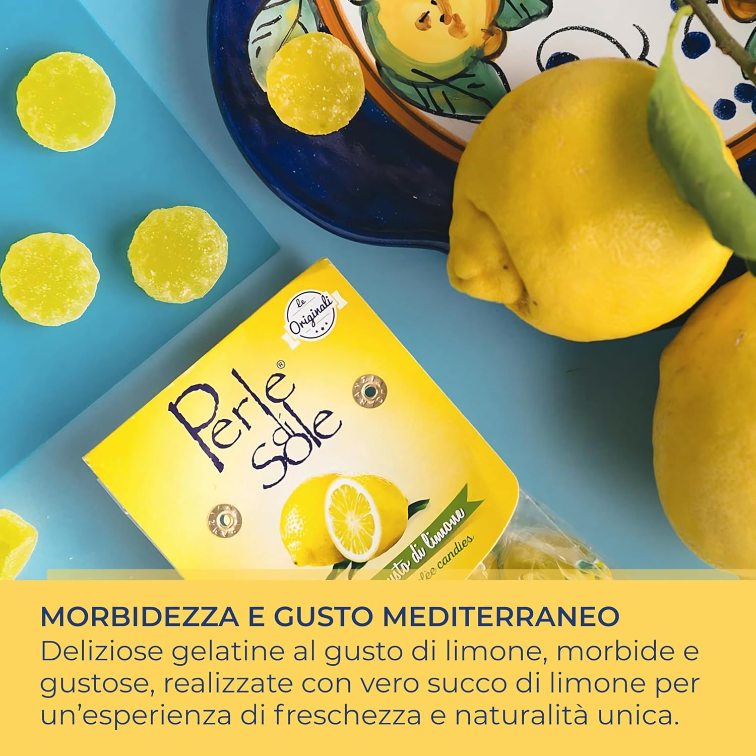 Thumbnail 4 de Perle di Sole Gelatine al Limone con vero succo di frutta, senza glutine, 200 g