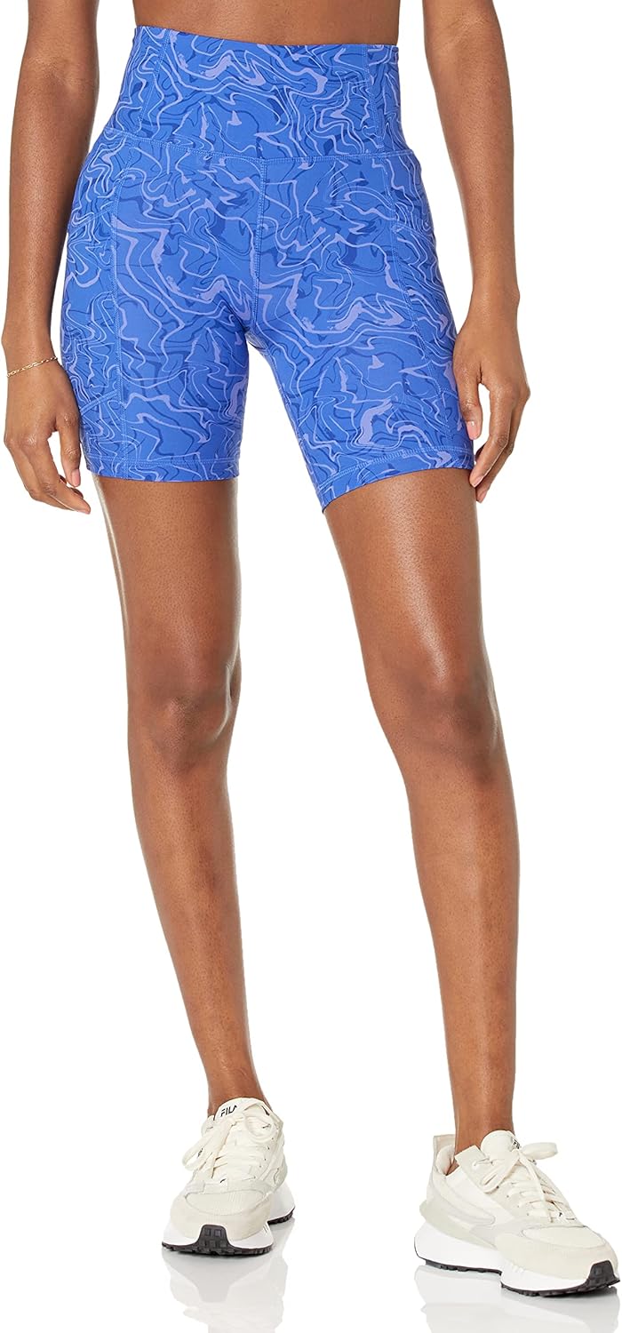 Thumbnail 4 de Amazon Essentials Active Sculpt women’s high waist moisture-wicking biker shorts with pockets