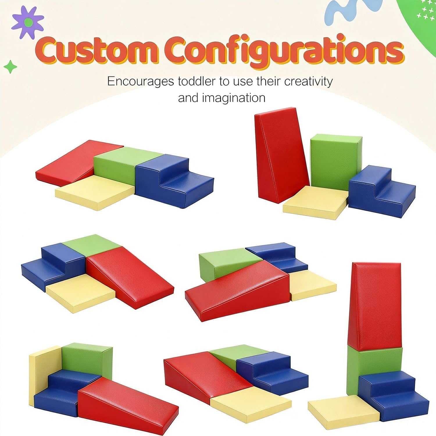 Detalle 2 de JungleDove 4‑piece Soft Play Set for Toddlers