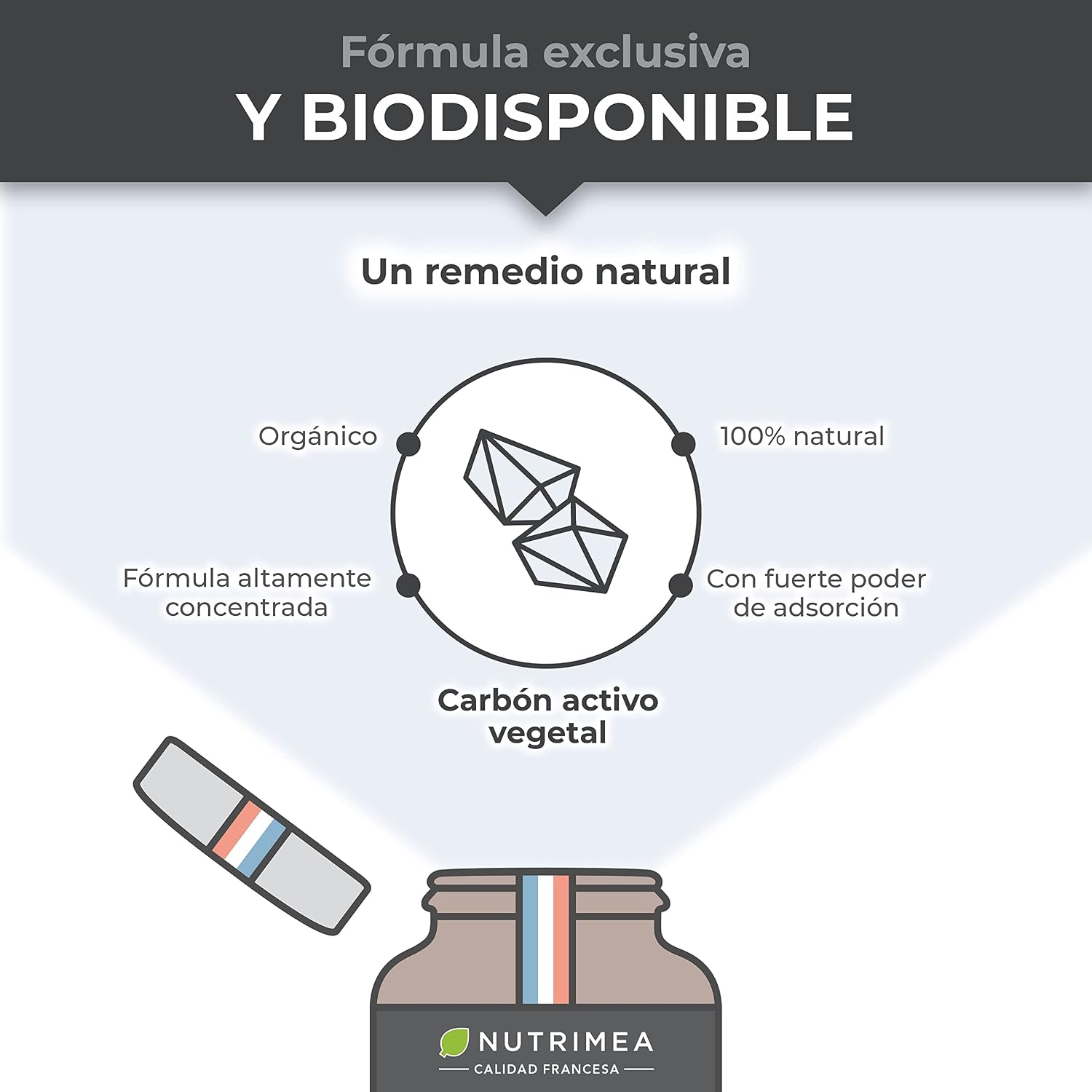 Detalle 2 de CARBÓN ACTIVO Vegetal BIO 60 cápsulas