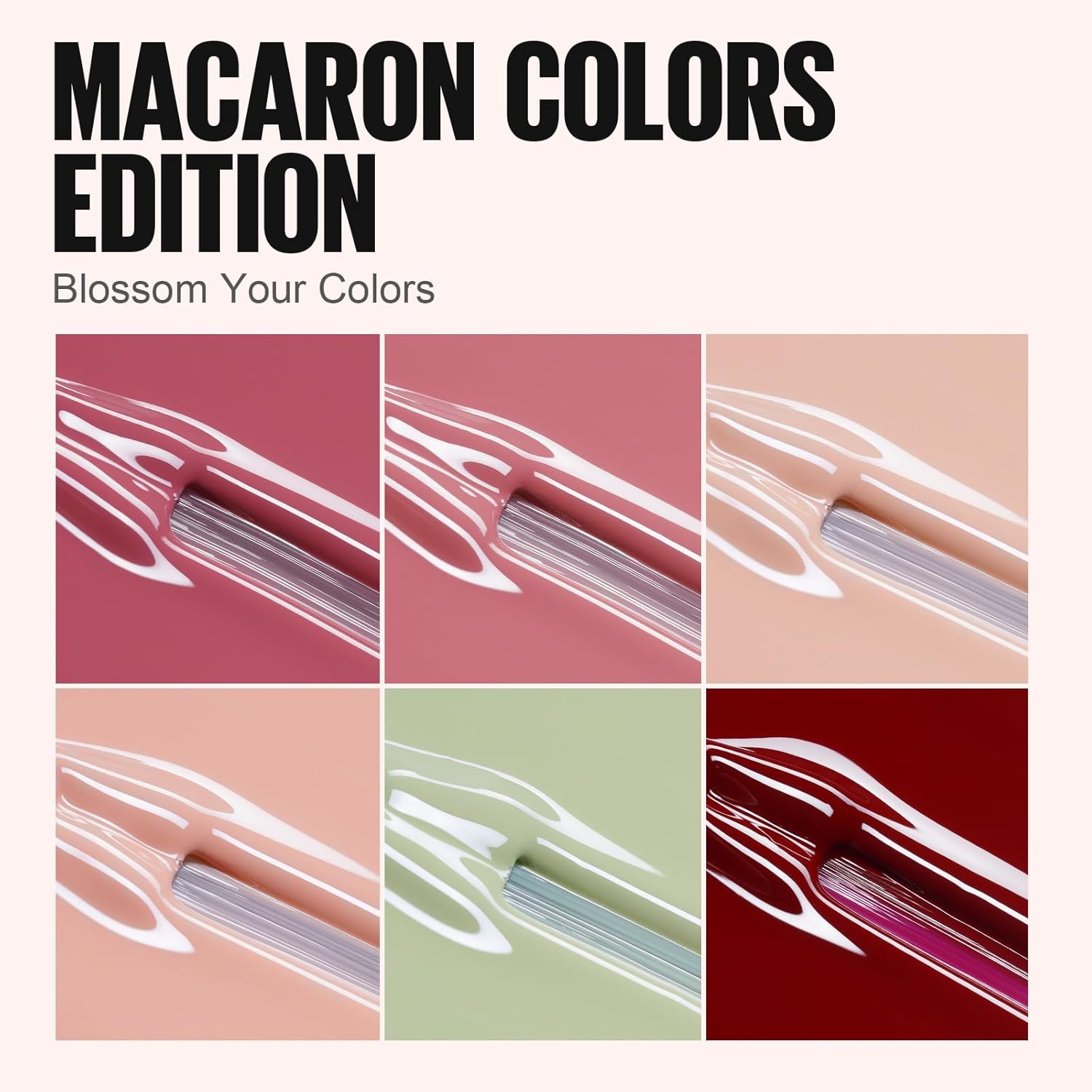 Thumbnail 1 de TOMICCA Smalto semipermanente set da 6 colori Nude Red Series (8 ml) per unghie UV/LED