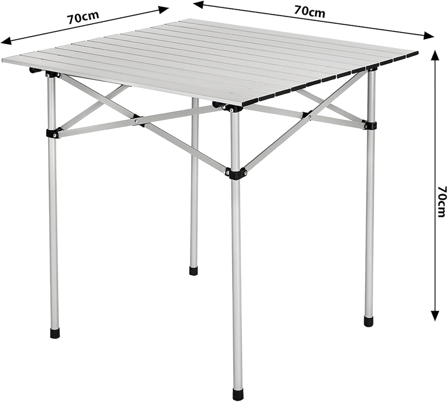 Thumbnail 1 de tectake Mesa Plegable Aluminio 70x70x70 cm