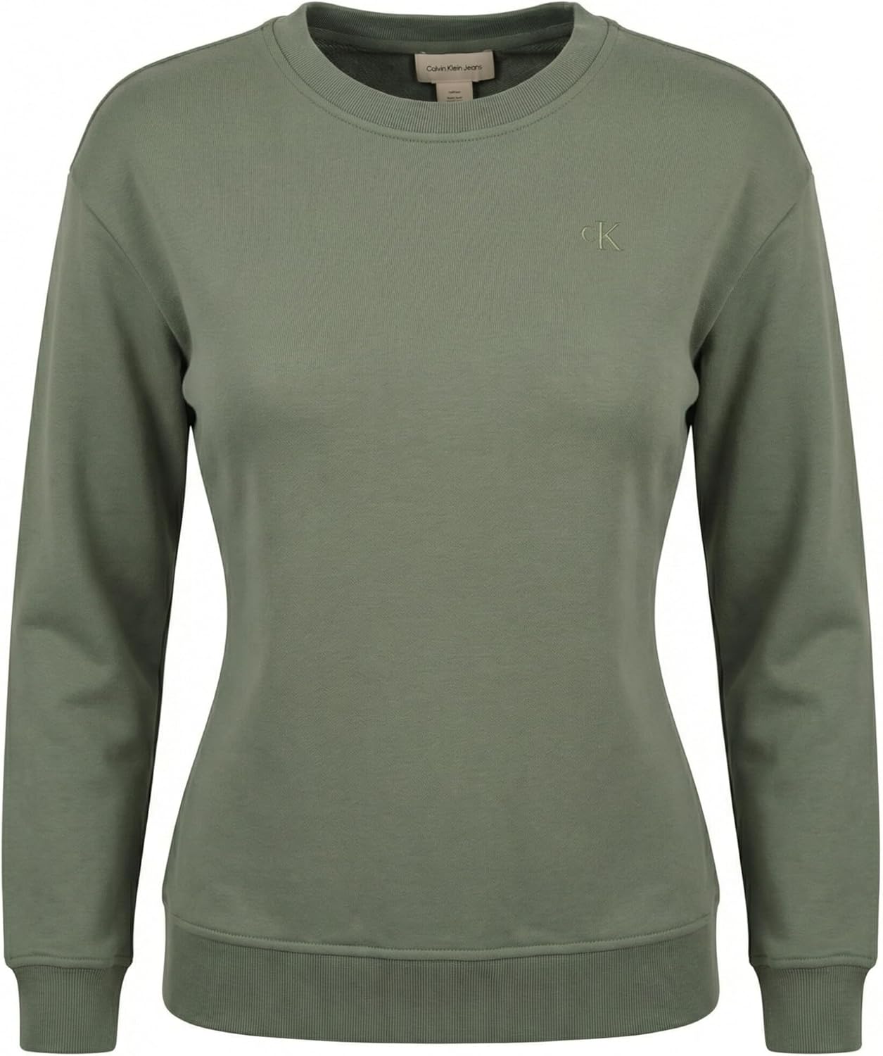 Detalle de Sweat d’intérieur femme Calvin Klein Archive Logo en French Terry col ras-du-cou