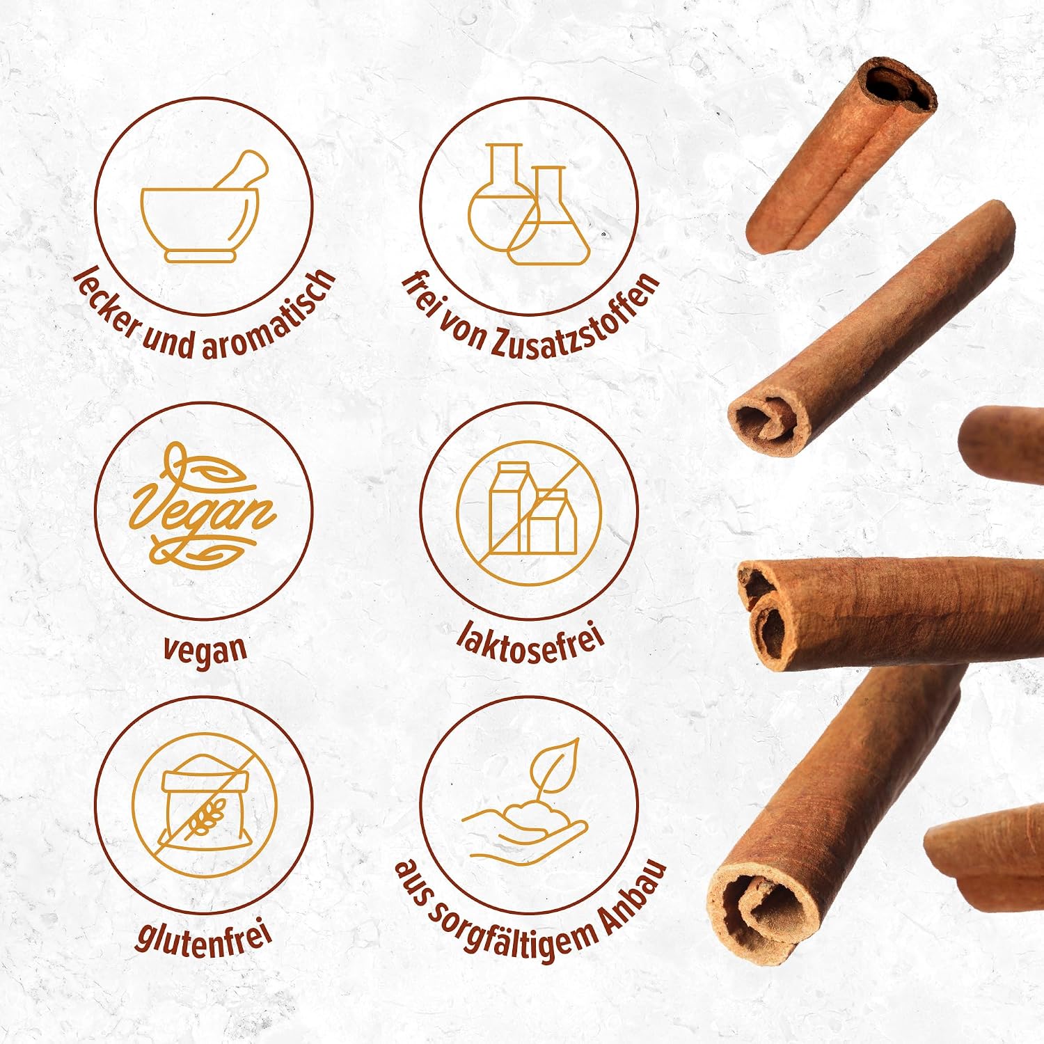 Detalle 2 de Cassia Zimt gemahlen Monte Nativo (500 g) – Aromatisches Gewürz für Küche & Backen