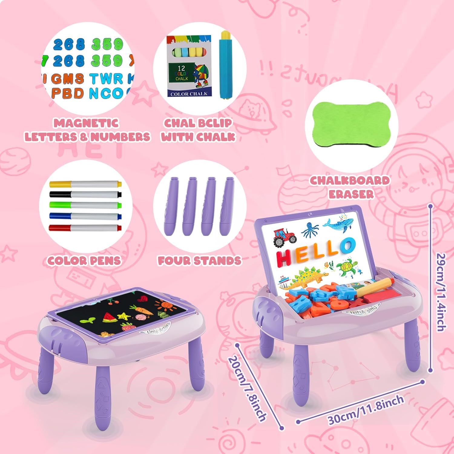 Thumbnail 1 de Cokzer Magnetic Drawing Board 12.5 in 🎨