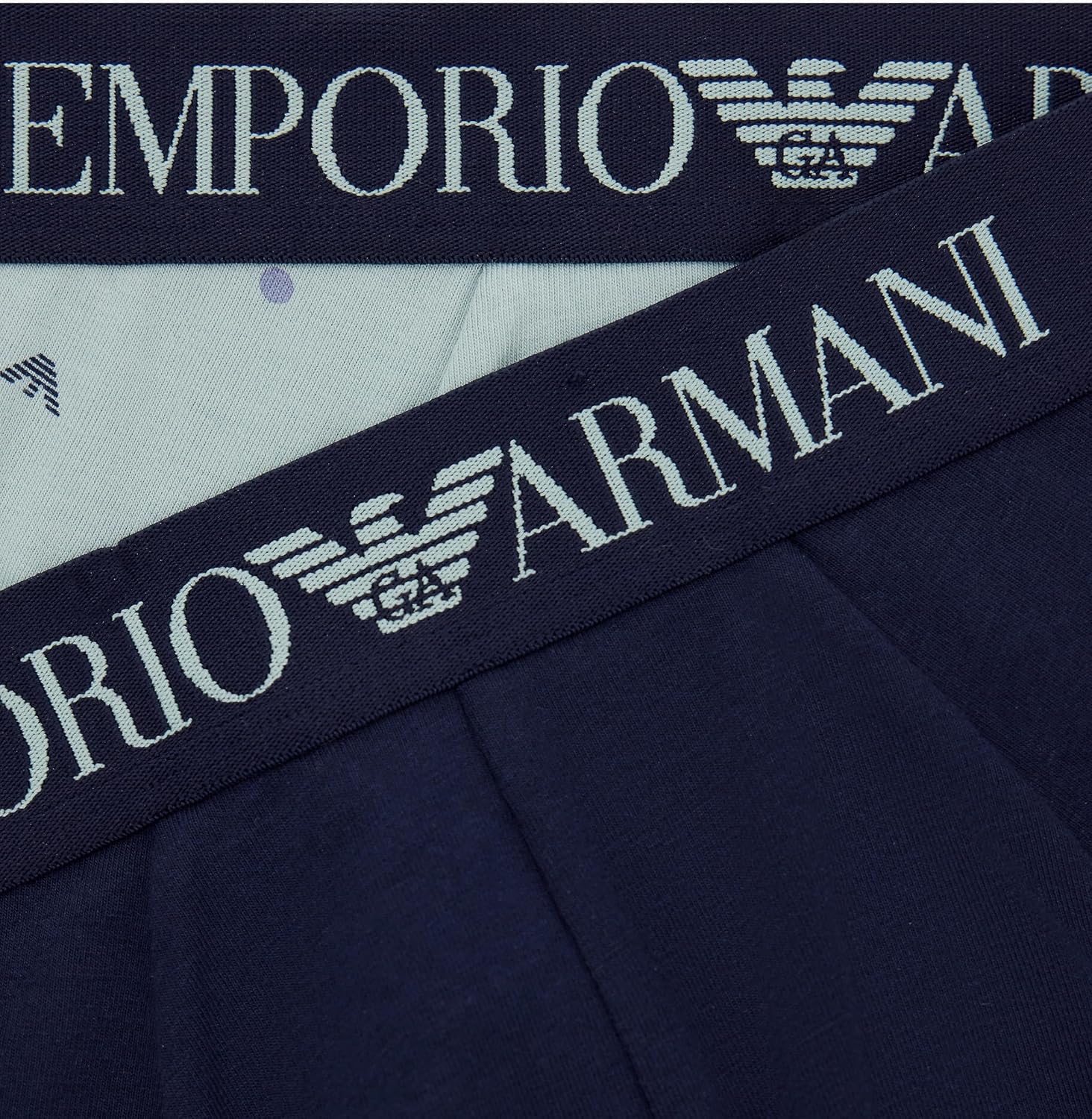 Detalle de Emporio Armani 2-Pack Brief Mutande da Uomo – Cotone stretch per comfort e stile discreto