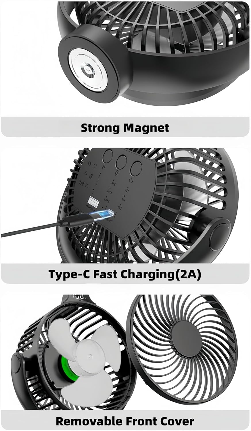 Thumbnail 5 de VENSWID Magnetic Fan, 12000mAh
