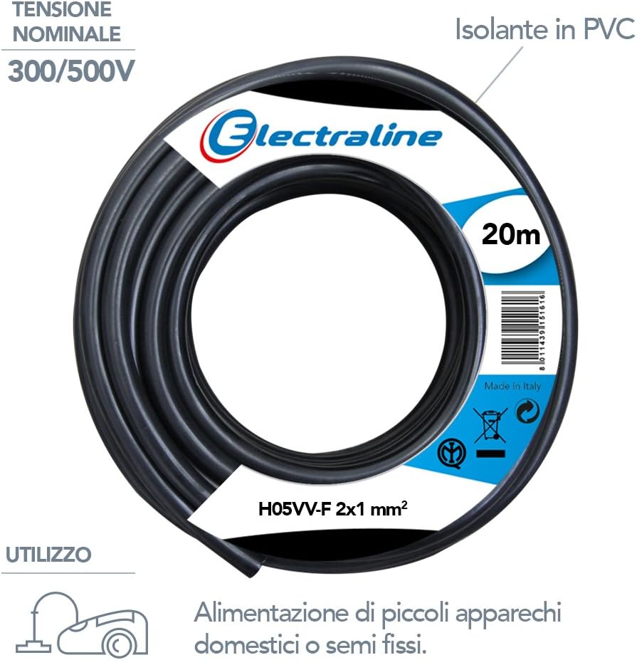 Thumbnail 1 de Electraline 11405 cable extensión 20 m
